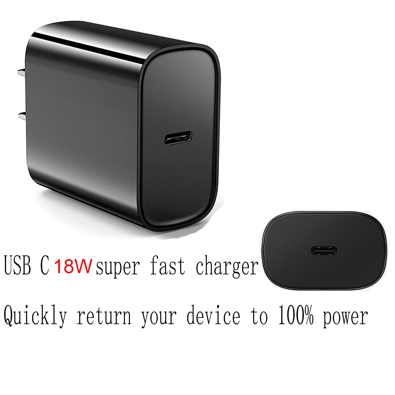18W Tcl Tab Fast Charger Compatible For Tcl Tab 11, Tab 8 4G, Tab 10S/10S 5G/10L/10 Hd 4G, Tab 10/10L Gen2, 10 Tabmax Tablet Usb