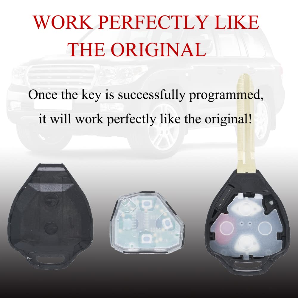 Mechanmagic Key Fob Remote Replacement Fits For 2010 2011 2012 2013 2014 2015 2016 2017 2018 2019 Toyota 4Runner /Rav4/Yaris Hyq