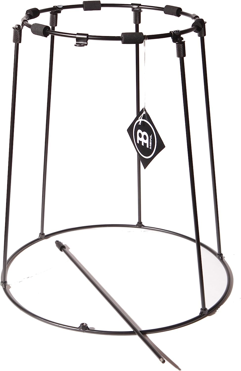 Meinl Percussion Travel Djembe Stand With Collapsible Design Not Made In China Perfect For Drum Circles, 2 Year Warranty (Stdjst Bk)