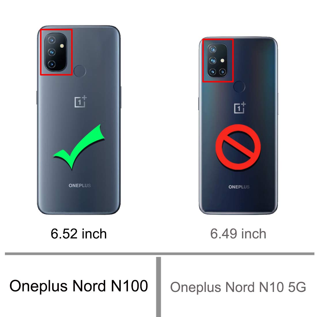 Osophter For Oneplus Nord N100 Case Shock Absorption Flexible Tpu Rubber Protective Cell Phone Cover For Oneplus Nord N100(Red)