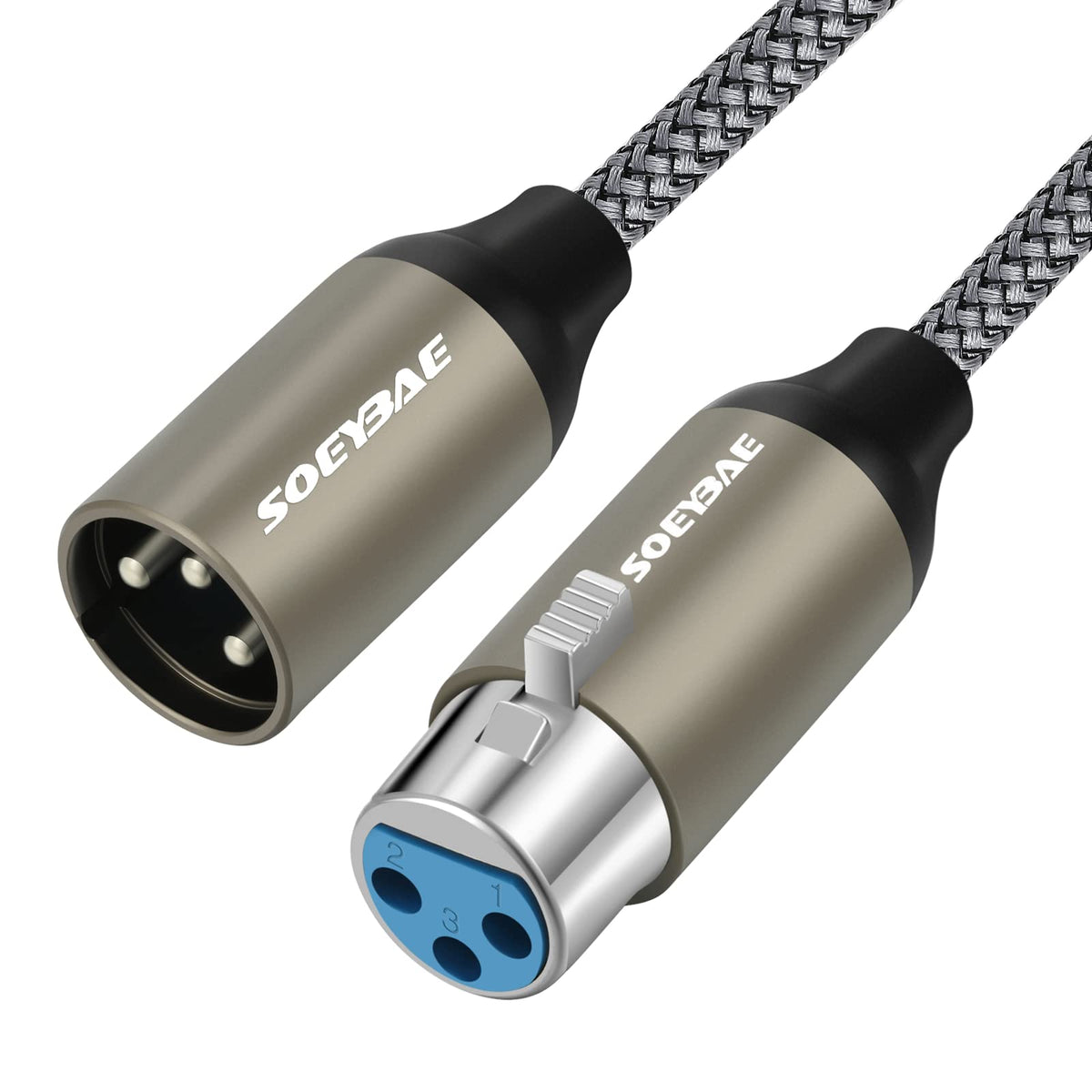 Soeybae Microphone Cable Xlr Male To Female 15M/50Ft,Noise Cancelling Mic Speaker Cable,For Audio Sound Consoles, Power Amplifier