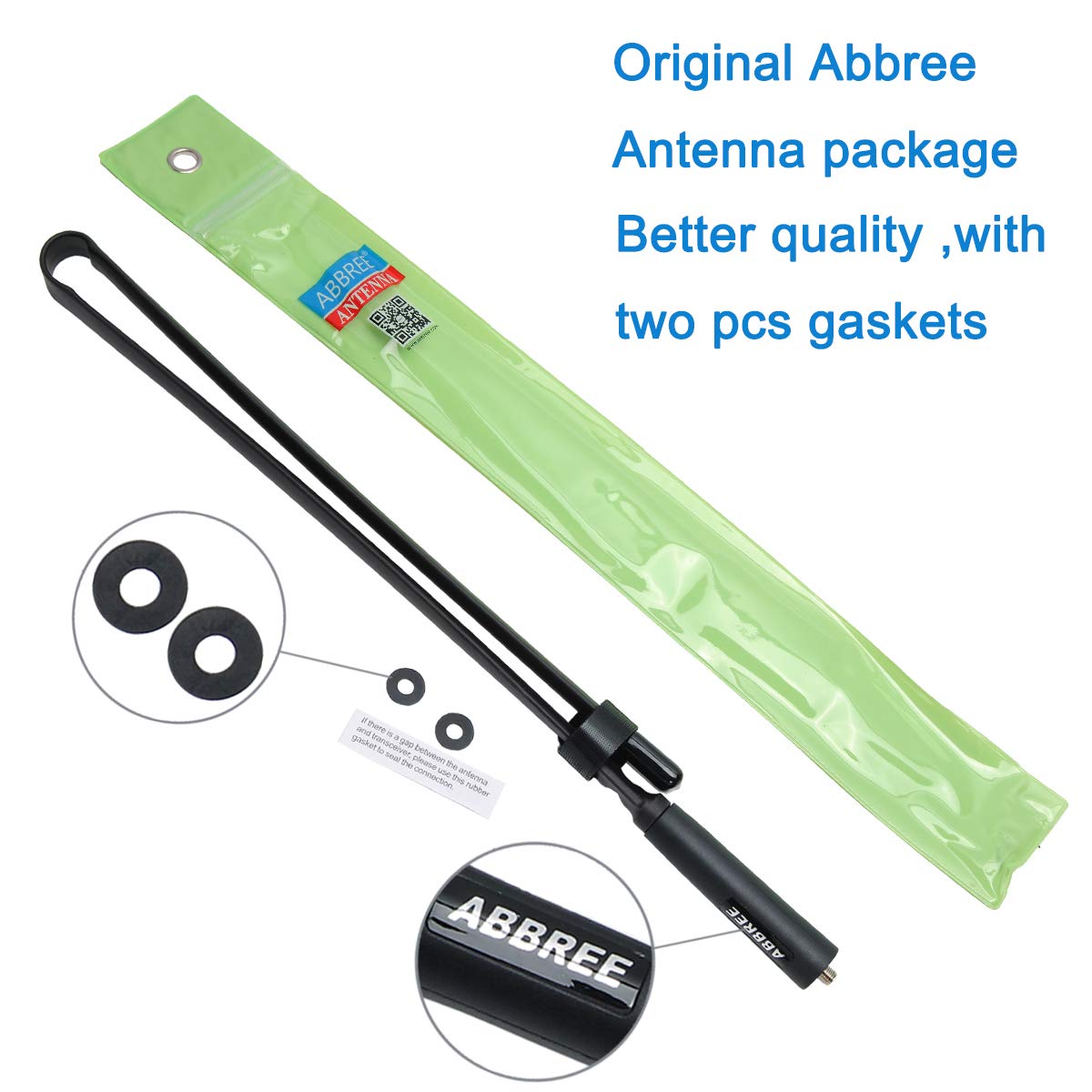 Abbree Sma Female Dual Band 144/430Mhz Foldable 72Cm/28.3 Inch Length Cs Tactical Antenna For Baofeng Uv 5R Bf F8Hp Pro 5Rm K5Plus Uv 82 Bf 888S Gm21 Uv 21R Quansheng Uv K5 Ham Two Way Radio