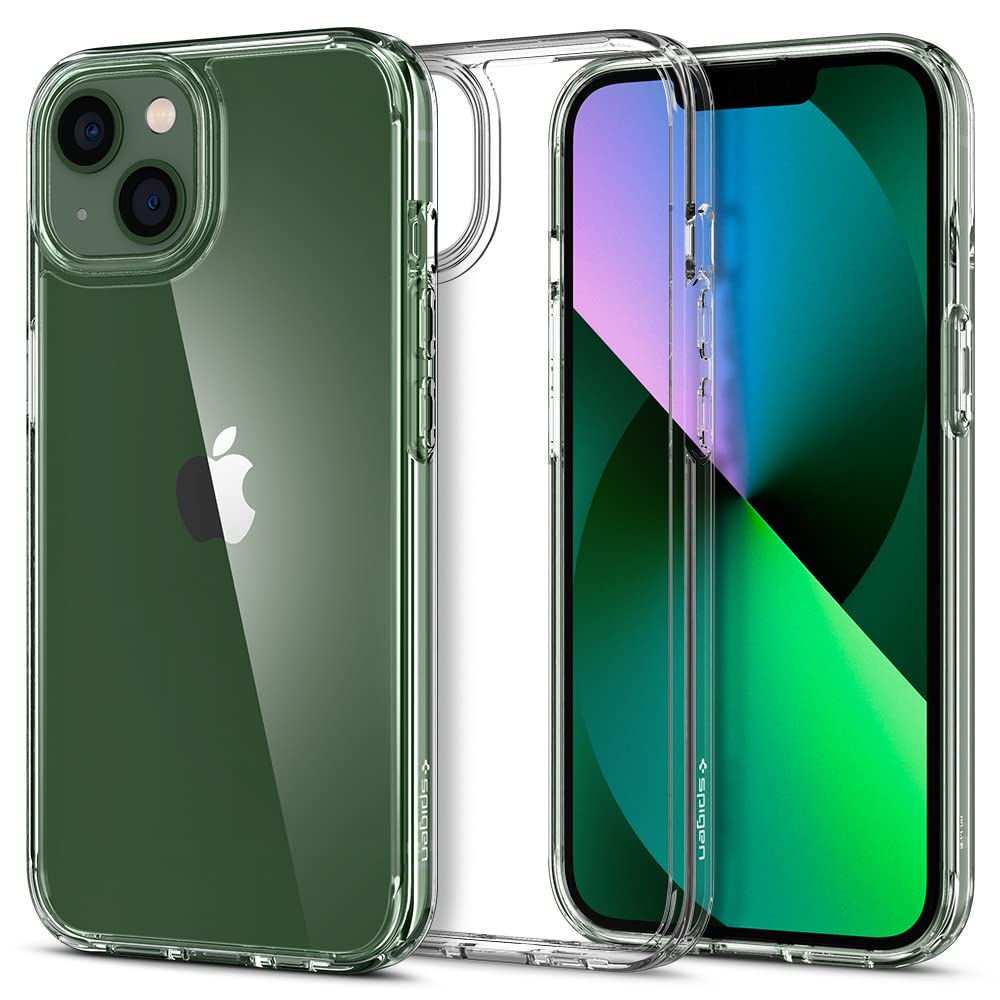 Spigen Ultra Hybrid Anti Yellowing Technology] Designed For Iphone 13 Mini Case (2021)   Crystal Clear