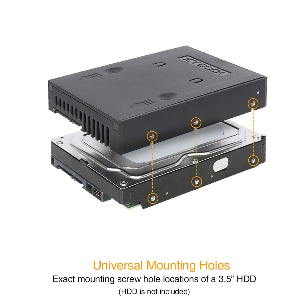 Icy Dock 2.5 Inch To 3.5 Inch Sata Hard Drive/Ssd Adapter Mounting Bracket For Internal 3.5 Drive Bay | Ezconvert Lite Mb882Sp-1