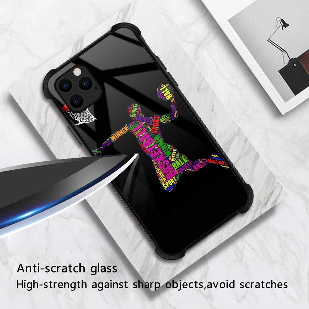 Zhegailian Case Compatible With Iphone 12 Mini,Slam Dunk Case For Iphone 12 Mini For Boys Men,Pattern Design Anti Scratch Organi