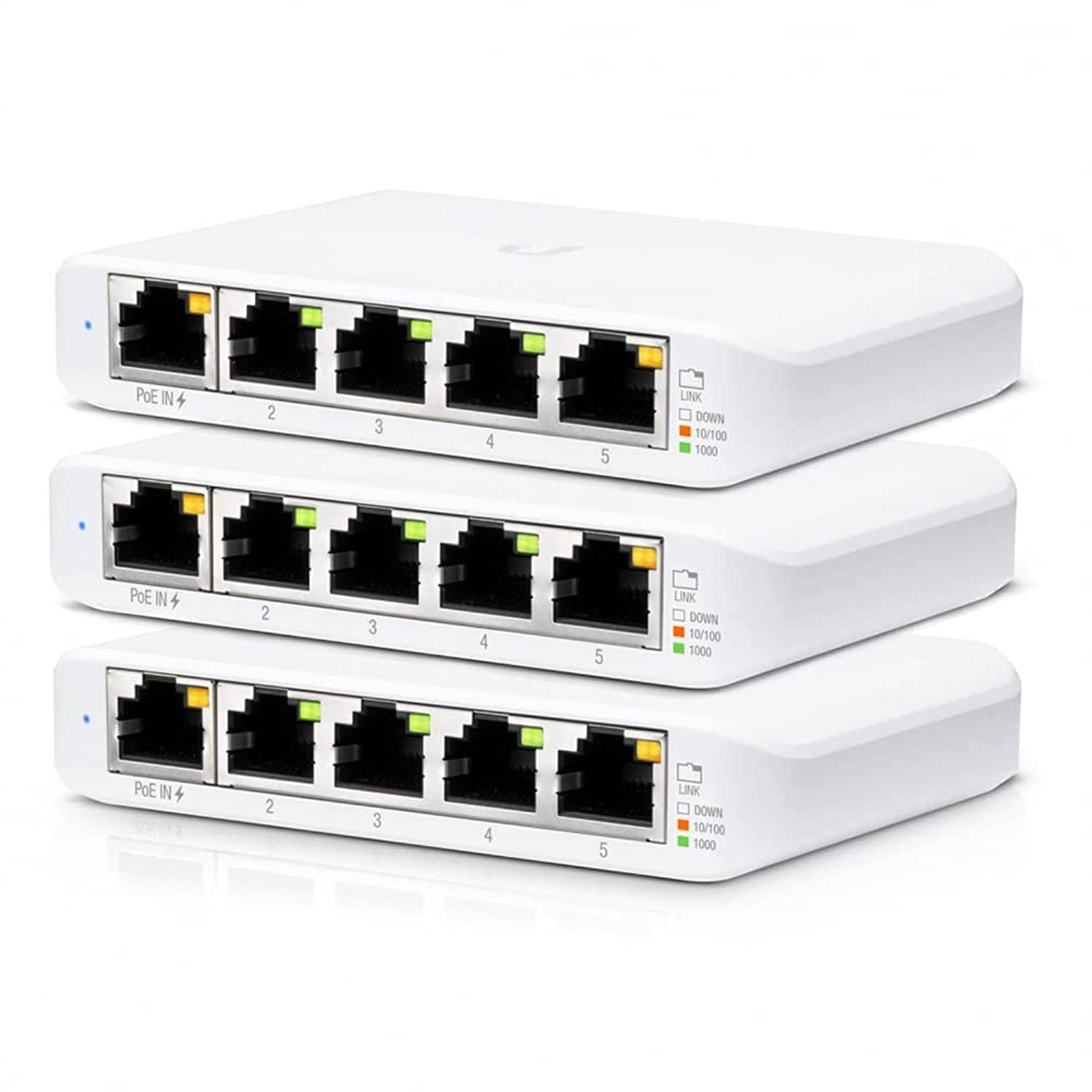 Ubiquiti Networks UniFi Switch Flex Mini (3-Pack) Managed Gigabit, W125975030 ((3-Pack) Managed Gigabit Ethernet (10/100/1000) P