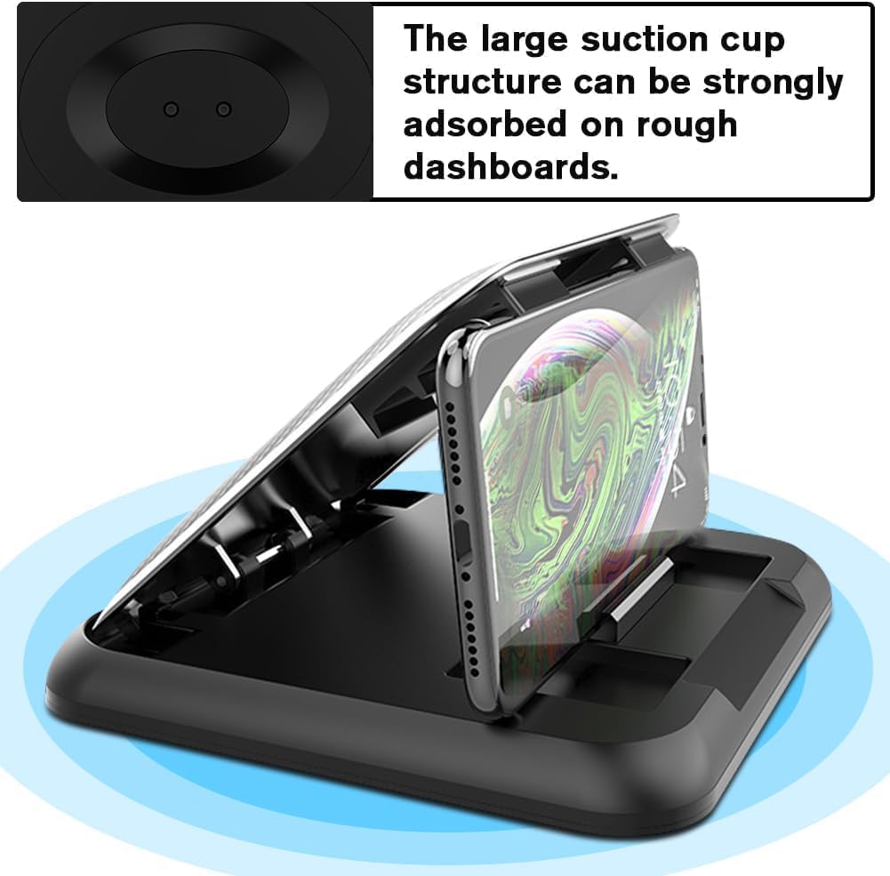 Universal Car Phone Holder & Dashboard Mount - Anti-Slip Phone Cradle Pad For Iphone, Samsung, Android & All Smartphones - Secur