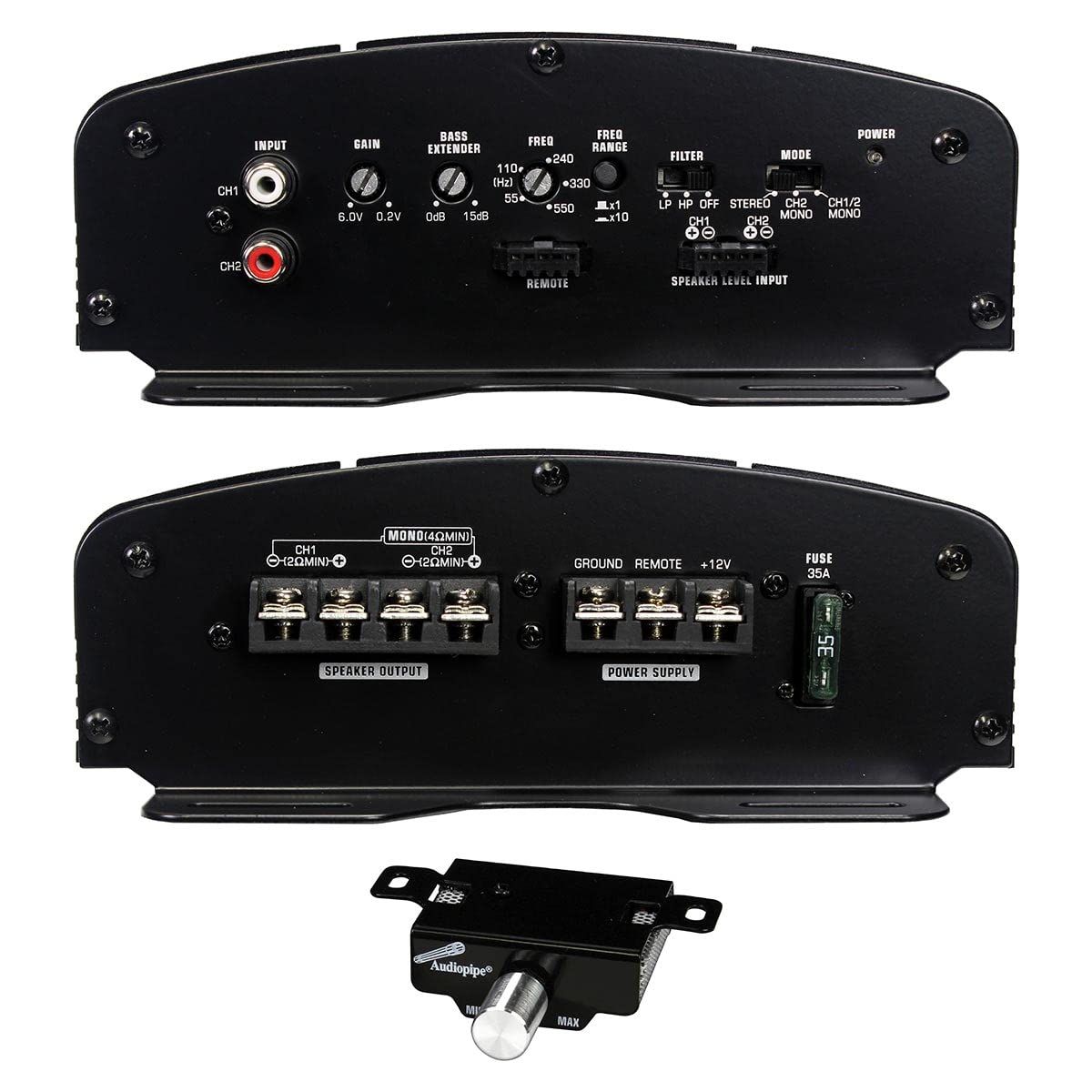 Audiopipe Tubox1250 12 Loaded Tube Bass Combo   Tspx1250 In Tube / Apcle2002 / Bms1500X