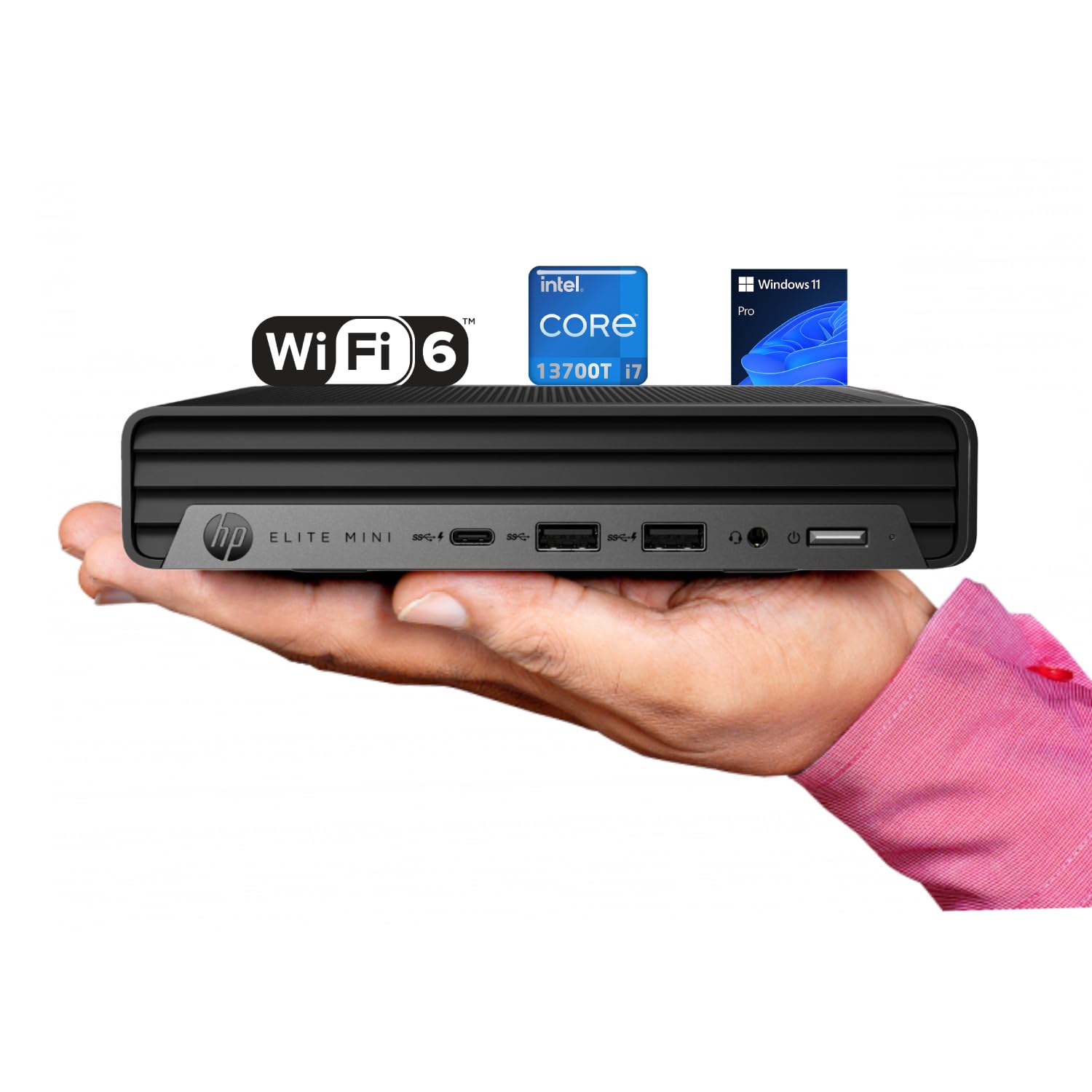 Hp Elite Mini G9 Business Desktop Computer, 13Th Gen Intel 16-Core I7-13700T, 32Gb Ddr5 Ram, 1Tb Pcie Ssd, Usb-C, Ultra Quite De