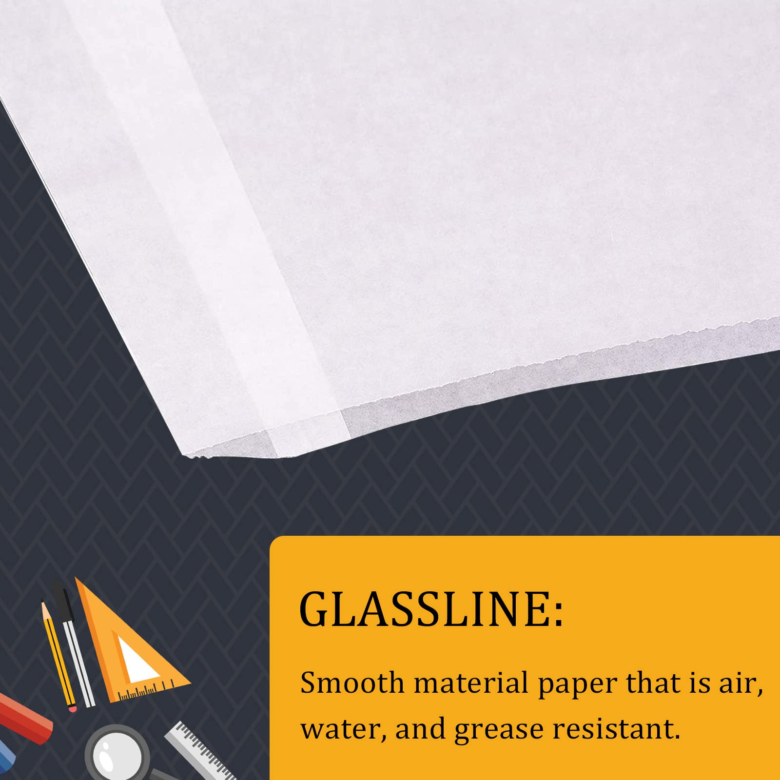 Lineco, Glassine Envelopes 4.25''X5.25'', Preserve Photos, Prints, Negatives. Store Stamps, Coins, Scrapbooking, Storage (Pack O