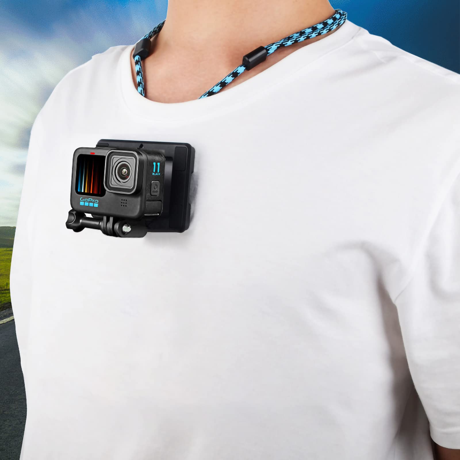 Magnetic Chest Mount Strap Mount Quick Release For Gopro Hero12 Sport Action Camera Accessories Compatible With Dji Osmo Action