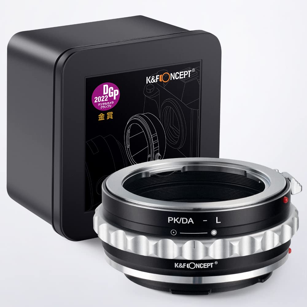 K&F Concept Lens Mount Adapter Pk/Da L Manual Focus Compatible With Pentax K(Pk/Da) Lens To L Mount Camera Body