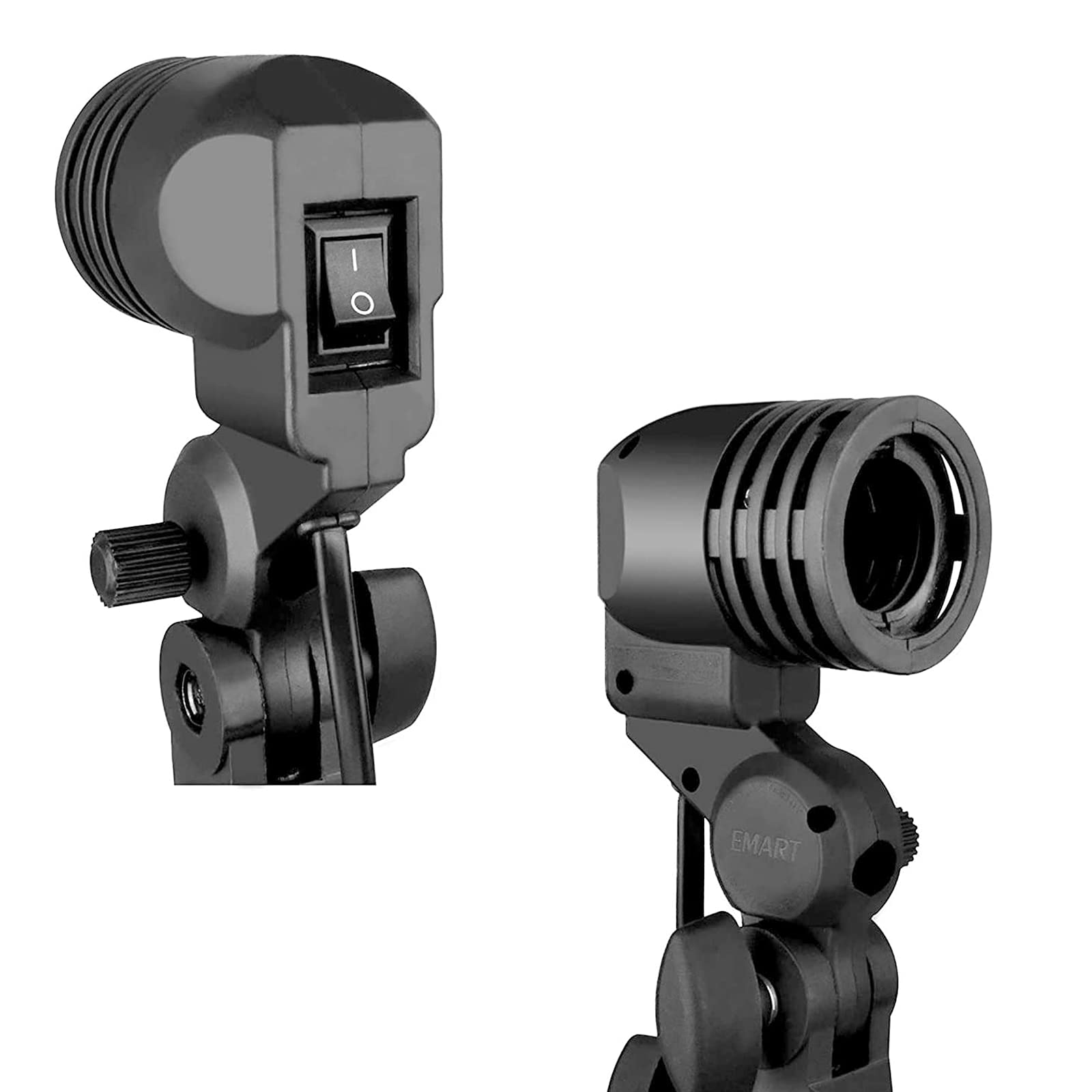 Emart Light Bulb Stand, E26 / E27 Ac Socket Lamp Holder With Umbrella Holder, Photography Light Bulb Mount For Photo Video Studi