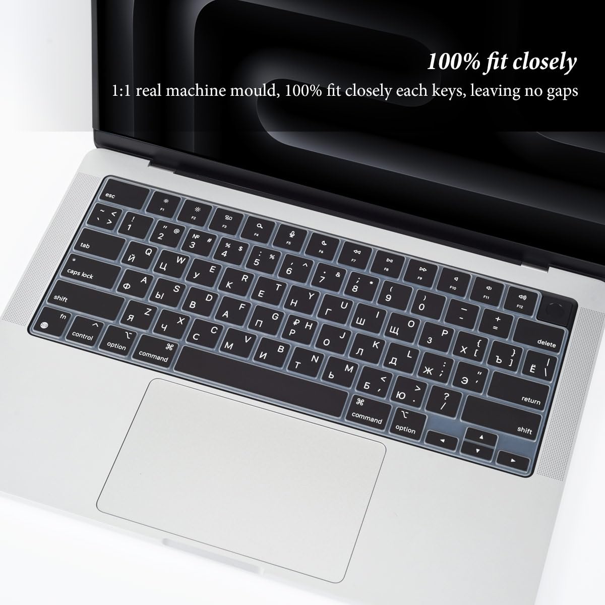 Russian Keyboard Cover Skin For 2023 2022 2021 Apple Macbook Pro 14 A2992 A2918 A2442 A2779 M3 M2 M1 Pro/Max Chip,Macbook Pro 16