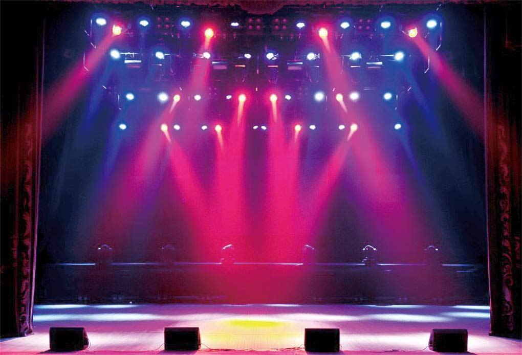 Yeele 8X6Ft Stage Concert Backdrop Lighting Nightclub Musical Hall Club Background For Photography Sing Dance Performance Scene