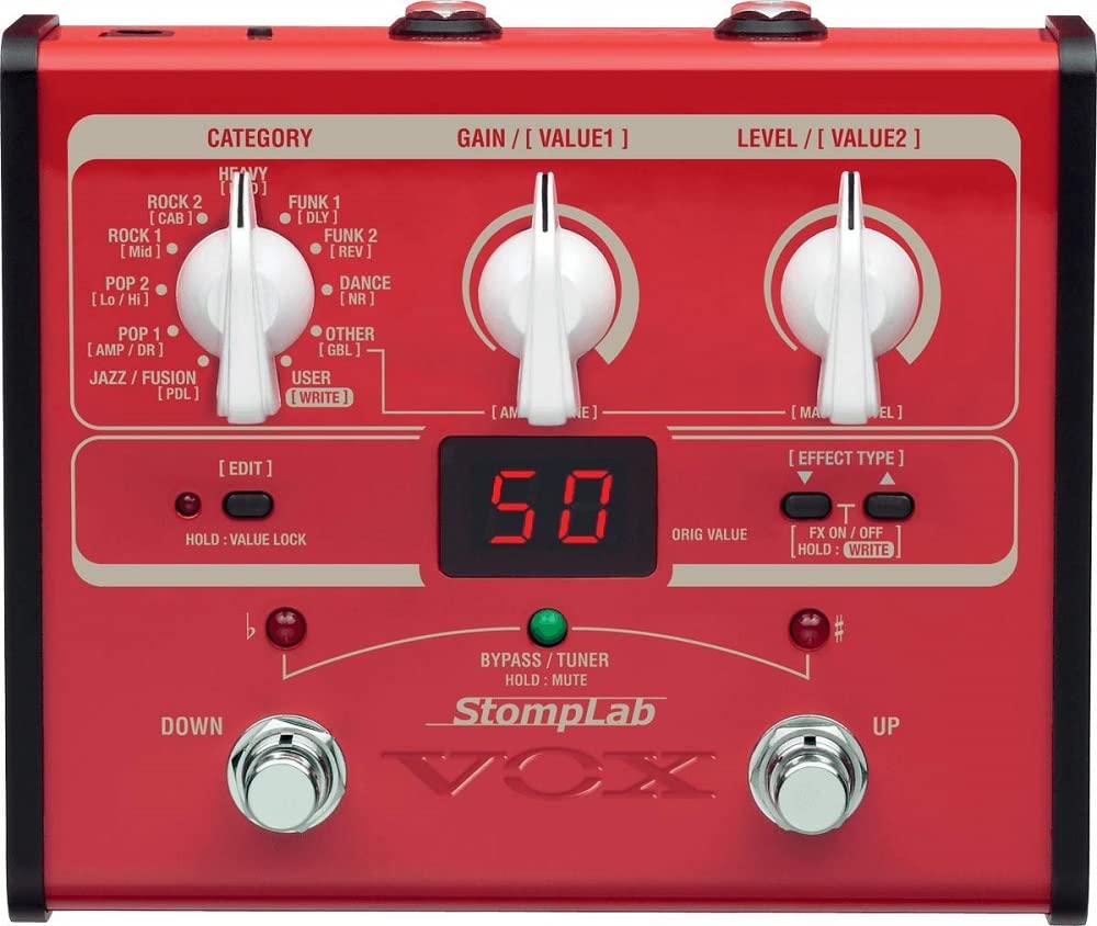 Vox Stomplab 1B Multi Effects Modeling Pedal For Bass Guitar
