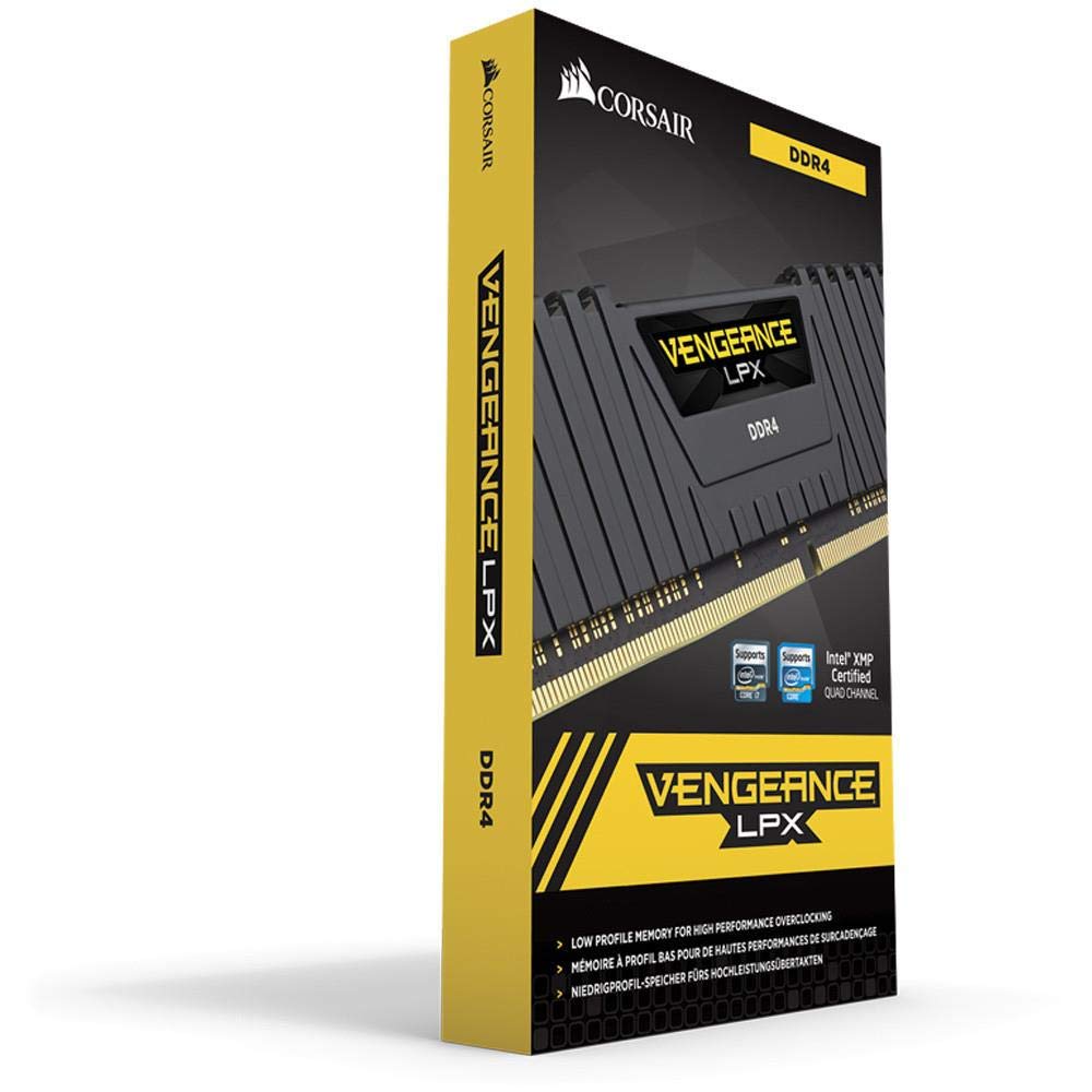 Corsair Lpx 16Gb Ddr4 Dram 2666Mhz C16 Memory Kit Cmk16Gx4M1A2666C16 Black