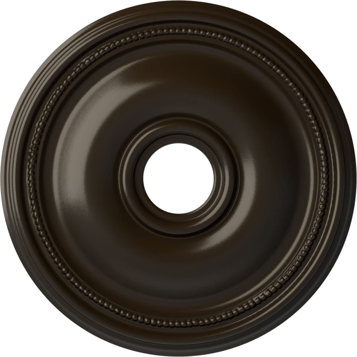 Ekena Millwork Cm18Brshf Bradford Ceiling Medallion, 18 1/8''Od X 3 3/4''Id X 1 1/8''P, Hand Painted Stone Hearth