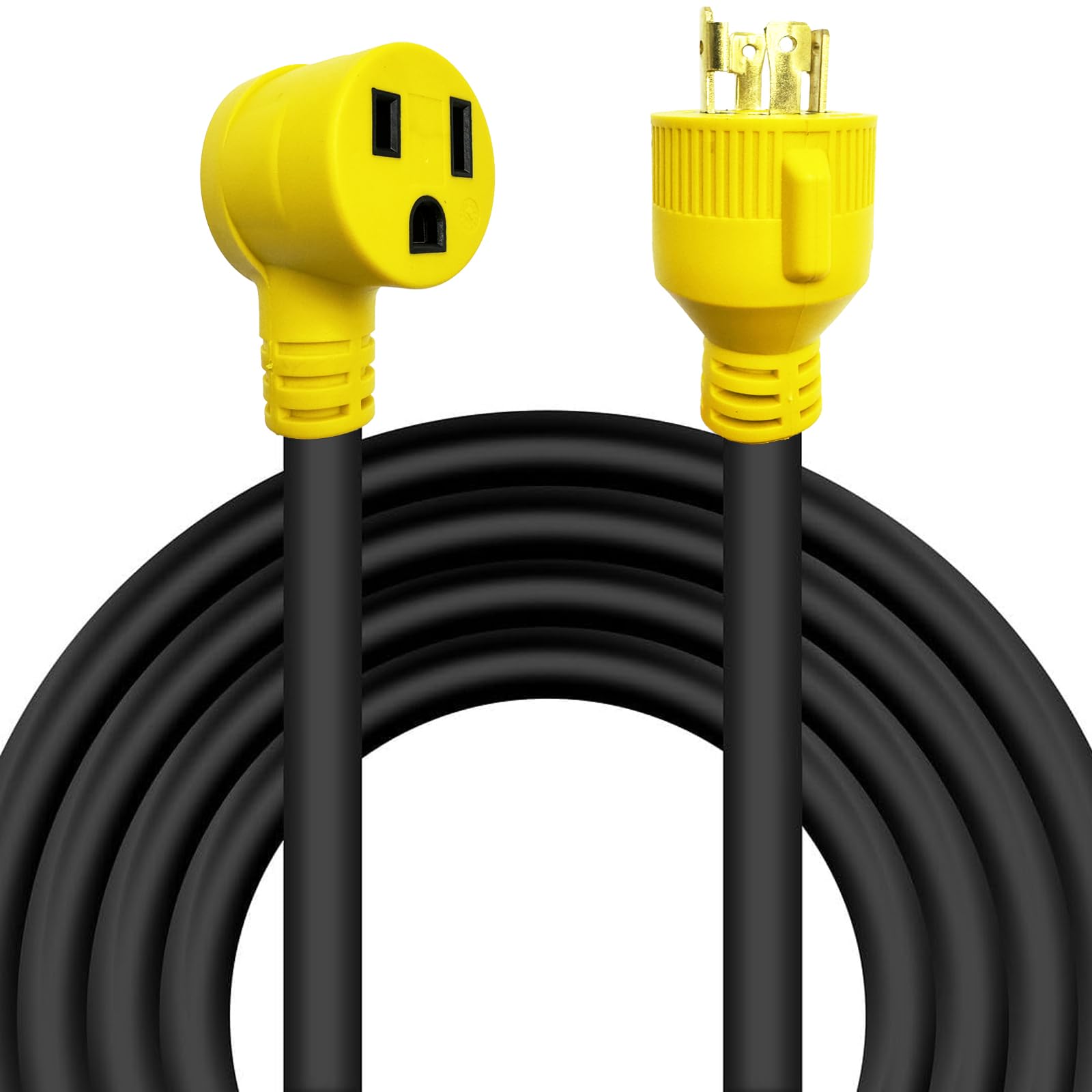 Suplevel 10 Ft Nema L14 30P To 6 50R Welder Adapter Plug Extension Cord, 4 Prong 30 Amp Twist Lock Generator Male To 3 Prong 50