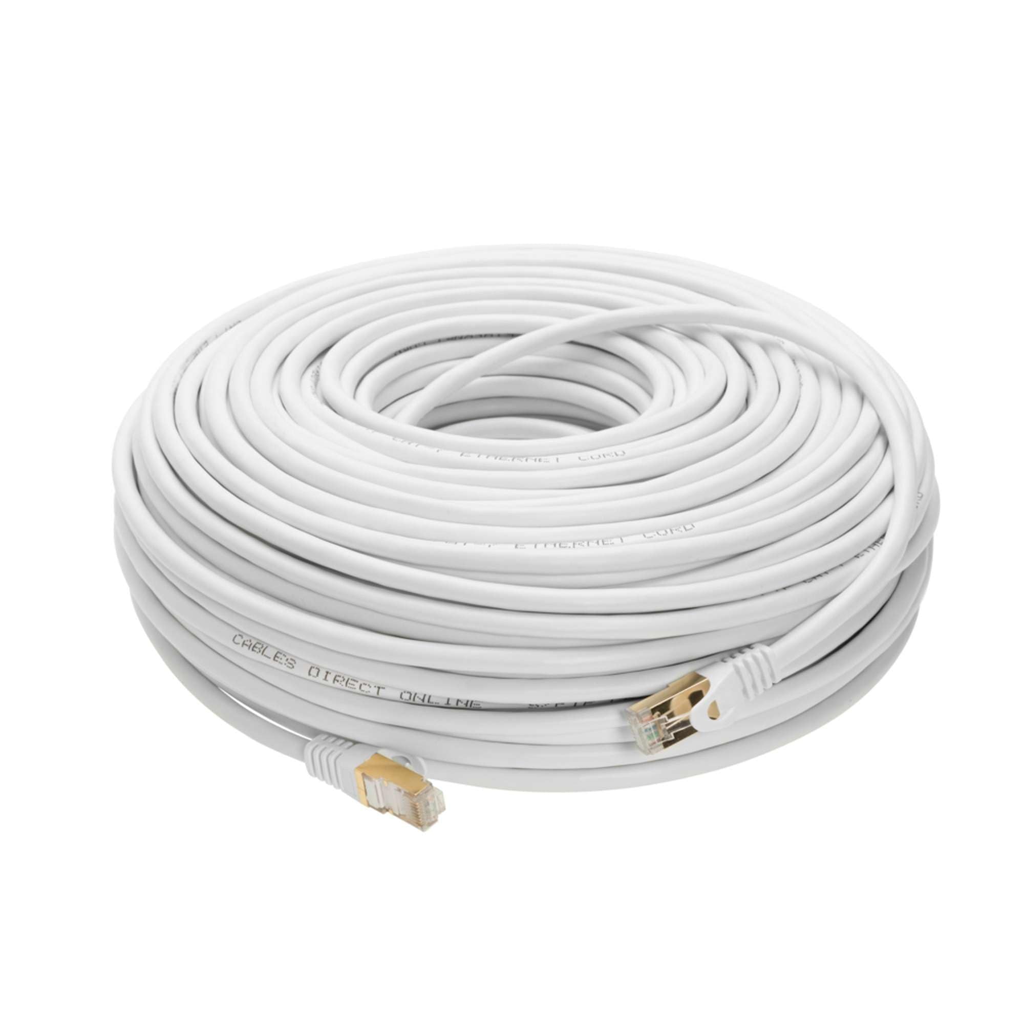 Cables Direct Online 75FT S/FTP Cat7 Copper Network Ethernet Patch Cable, Internet Wire, Compatible with PC, Laptop, Modem, Rout