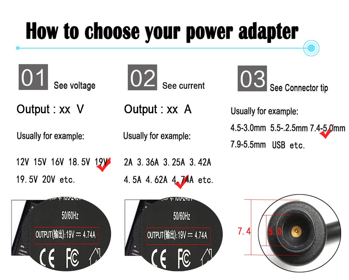 90W Ac Adapter Laptop Charger For Hp Elitebook 8460P 8470P 8440P 8560P 8760P 8460W 8470W 8570W 8770W Probook 4430S 4440S 4520S 4530S 4540S Compaq 6730B 6530B 6560B Laptop Notebook Power Supply Cord