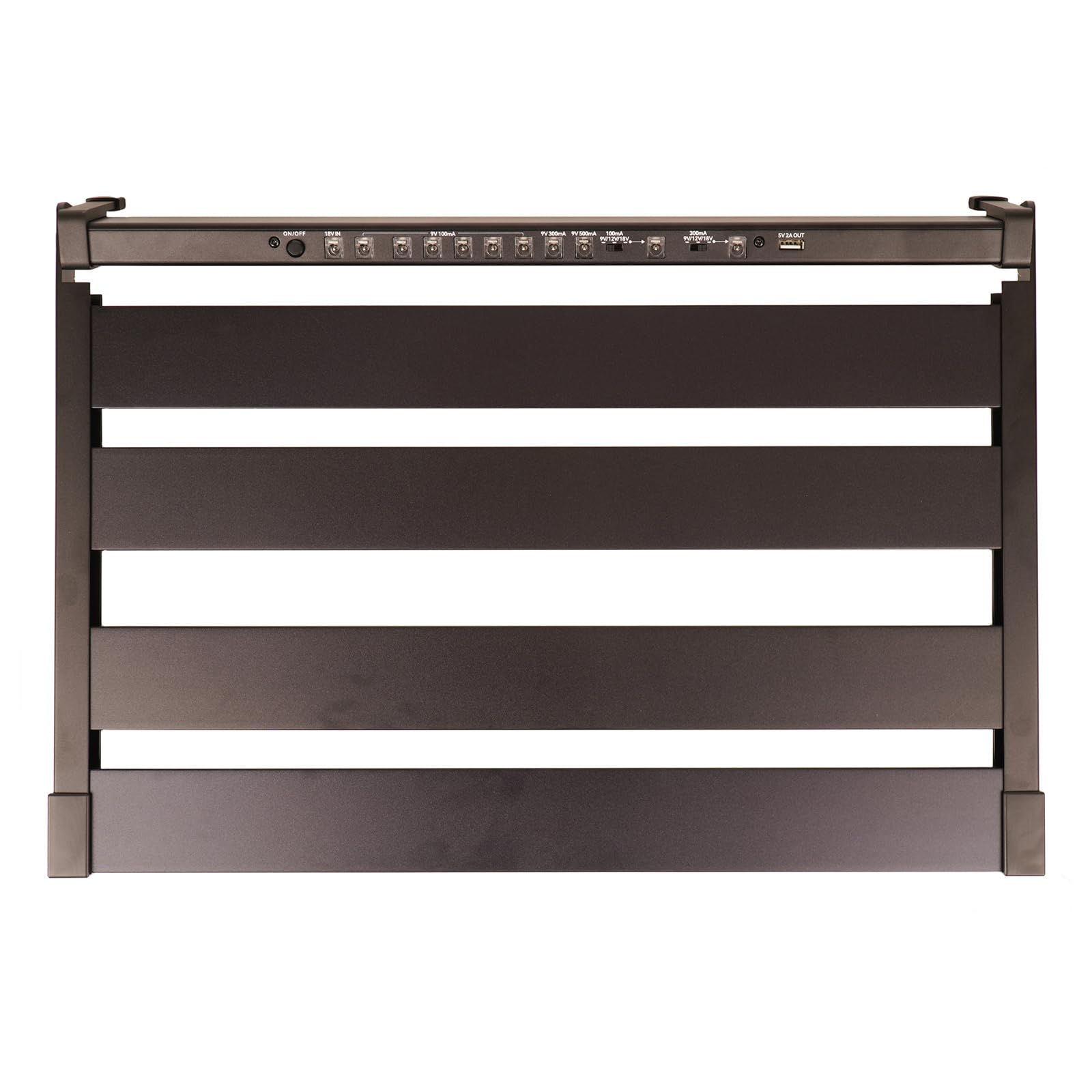 Gokko 20.5'' X 13.8'' Pedal Board With Integrated Power Supply, Aluminum Folding Powered Guitar Pedalboard With Carry Bag (Gk 58