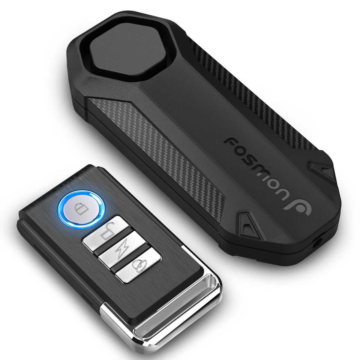 Fosmon Anti Theft Burglar Bike Alarm With Remote, Waterproof Vibration Triggered Battery Operated Loud 113Db Wireless Siren For