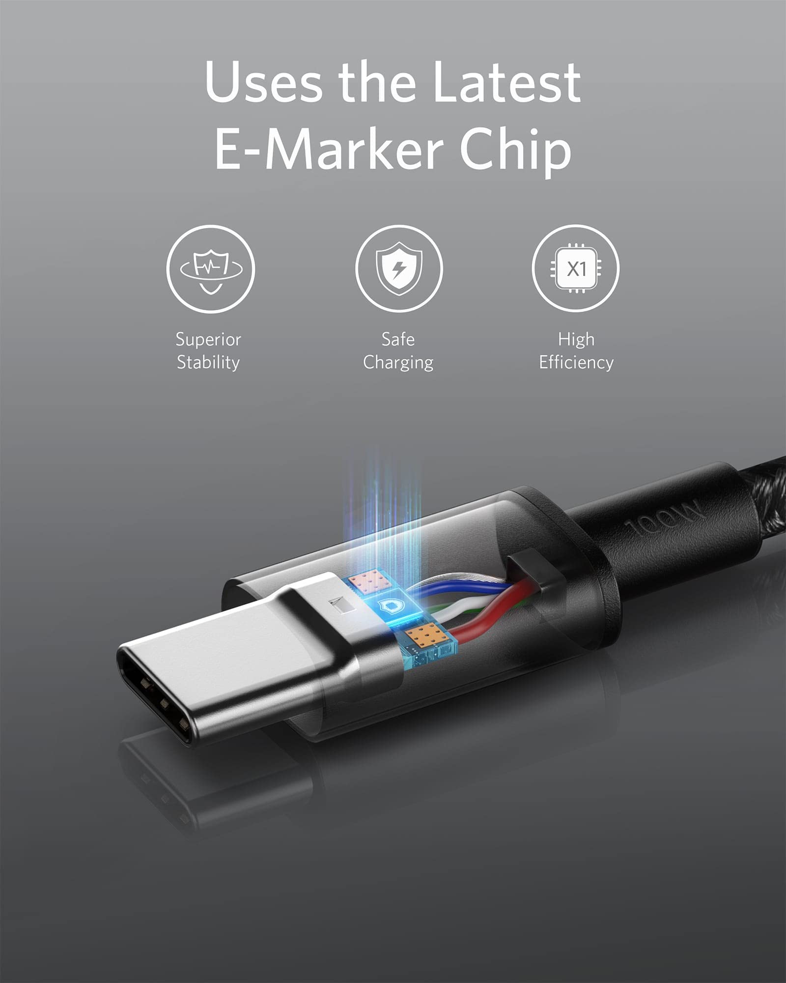 Anker Usb C Charger Cable (6Ft 100W, 2Pack), Usb 2.0 Type C Charger Fast Charging For Iphone 15 / 15Pro / 15Plus / 15Promax Macb