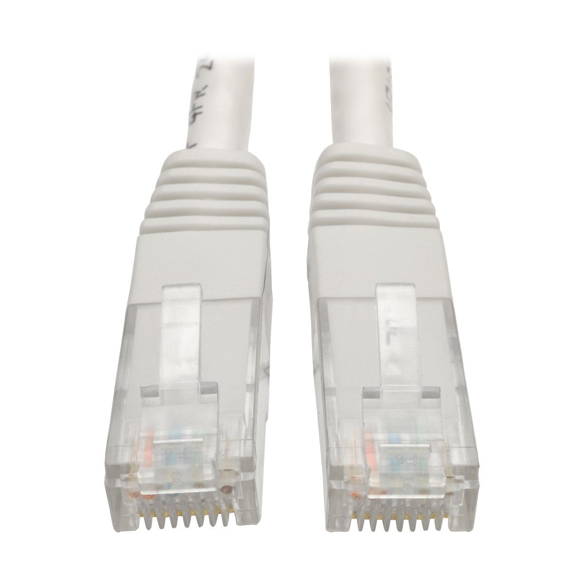 Tripp Lite Cat6 Cat5E Gigabit Molded Patch Cable Rj45 M/M 550Mhz White 1Ft 1' (N200 001 Wh)
