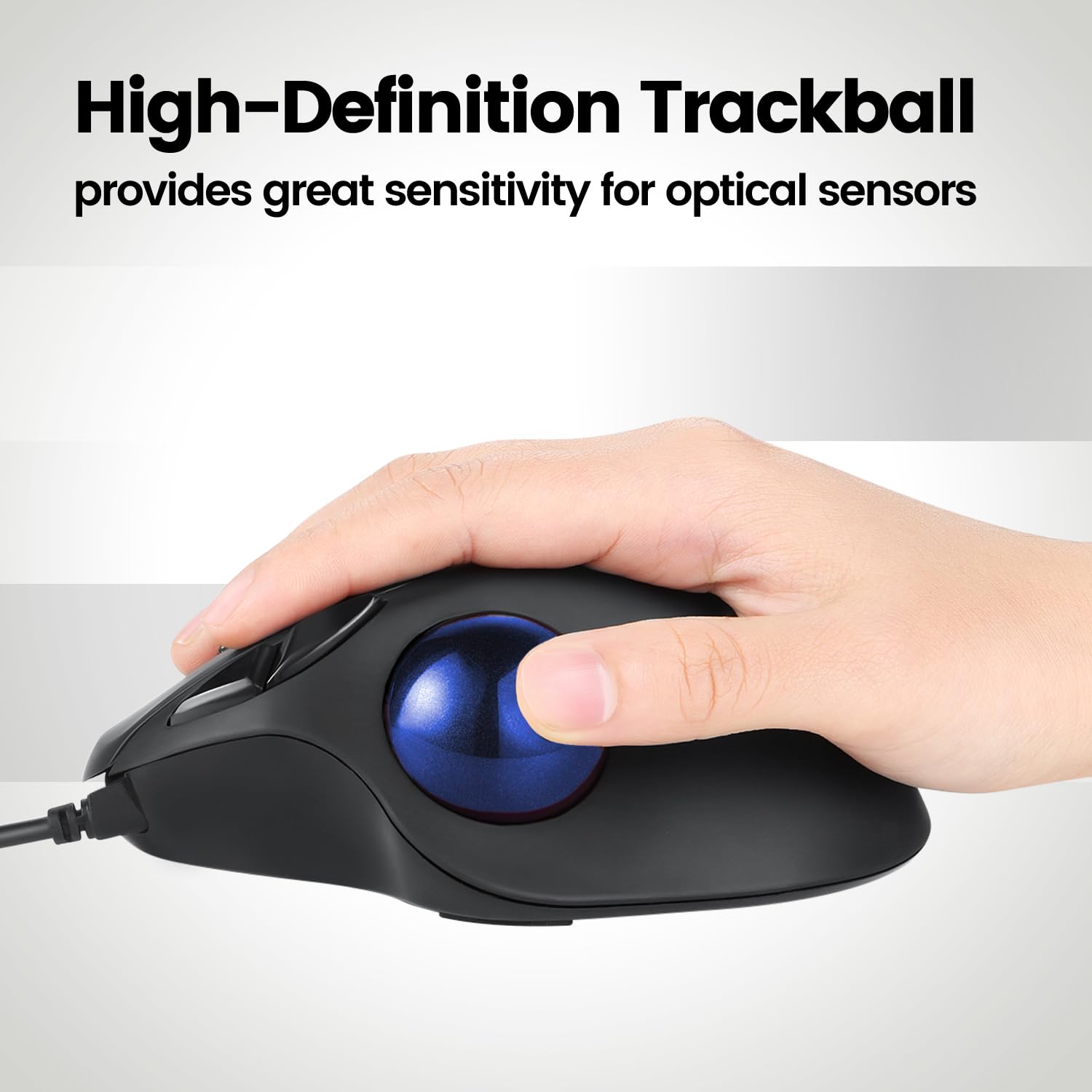 Perixx Peripro 303Gb Small Trackball 34Mm Replacement Ball For Perimice And M570 Elecom Kensington Glossy Blue (18025)