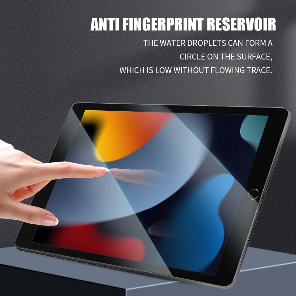 Junfire [2Packs] Ipad 10.2 Screen Protector With Anti Blue Light, Ipad 9Th/8Th/7Th Generation Tempered Glass Screen Protector Wi