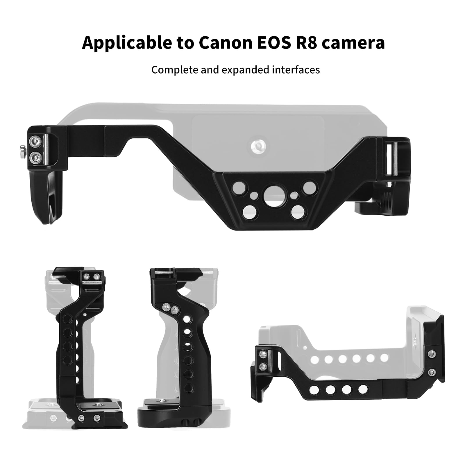 Eos R8 Camera Cage, Eos R8 Cage For Canon Eos R8 Camera Case Camera Rig Cold Shoe