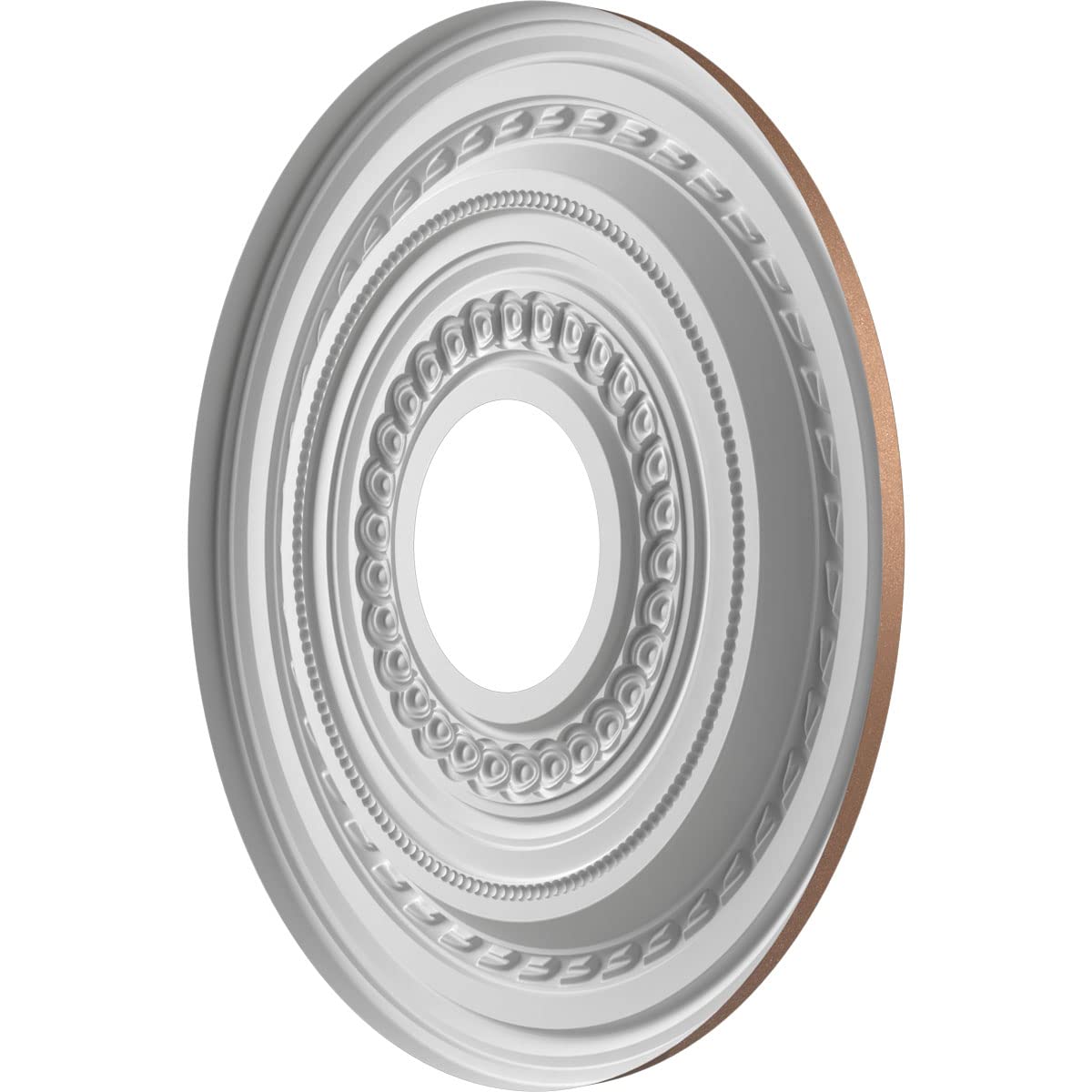 Ekena Millwork 13Od X 3 1/2Id X 3/4P Cole Thermoformed Pvc Ceiling Medallion (Fits Canopies Up To 4 1/4), Aged Copper