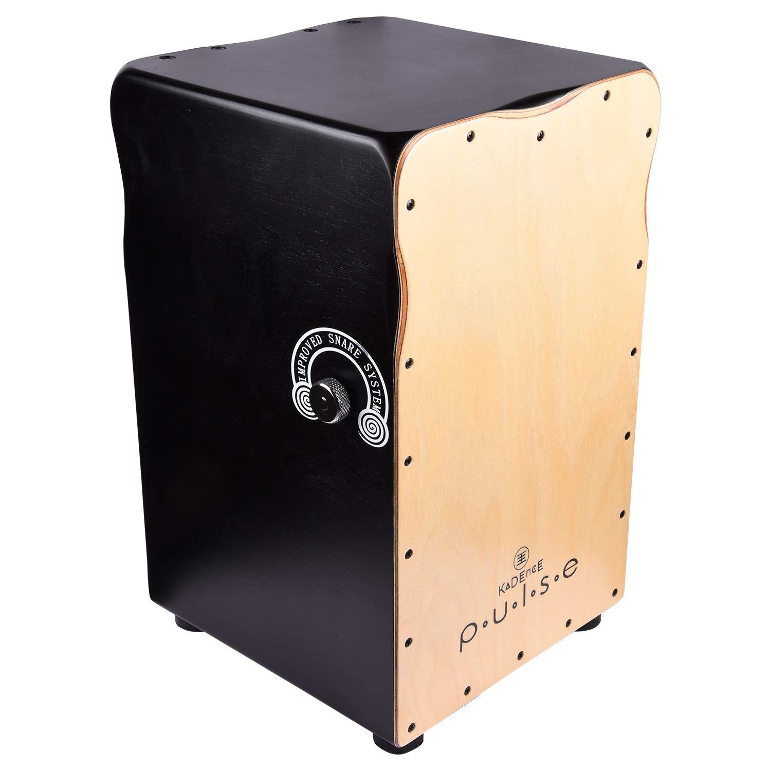 Kadence Pulse Cajon Box + (Free Online Learning Course) Wave Pattern Front Russian Birchwood Body  Percussion Box, with Intern