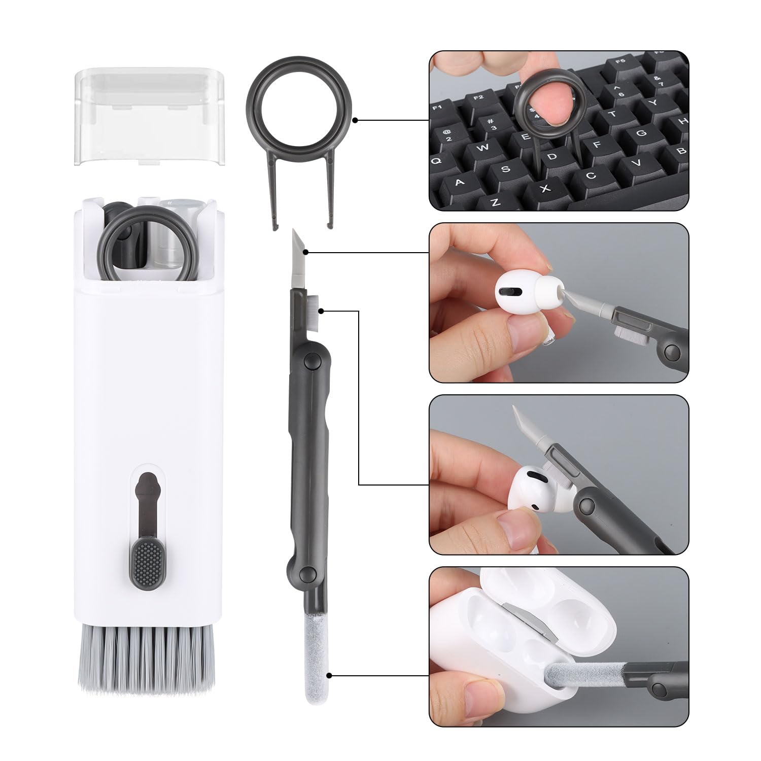 7 In 1 Electronic Cleaner Kit,Keyboard Cleaner,Laptop Cleaner Kit For Monitor, Cell Phone, Bluetooth,Headset, Lego, Airpods, Lap