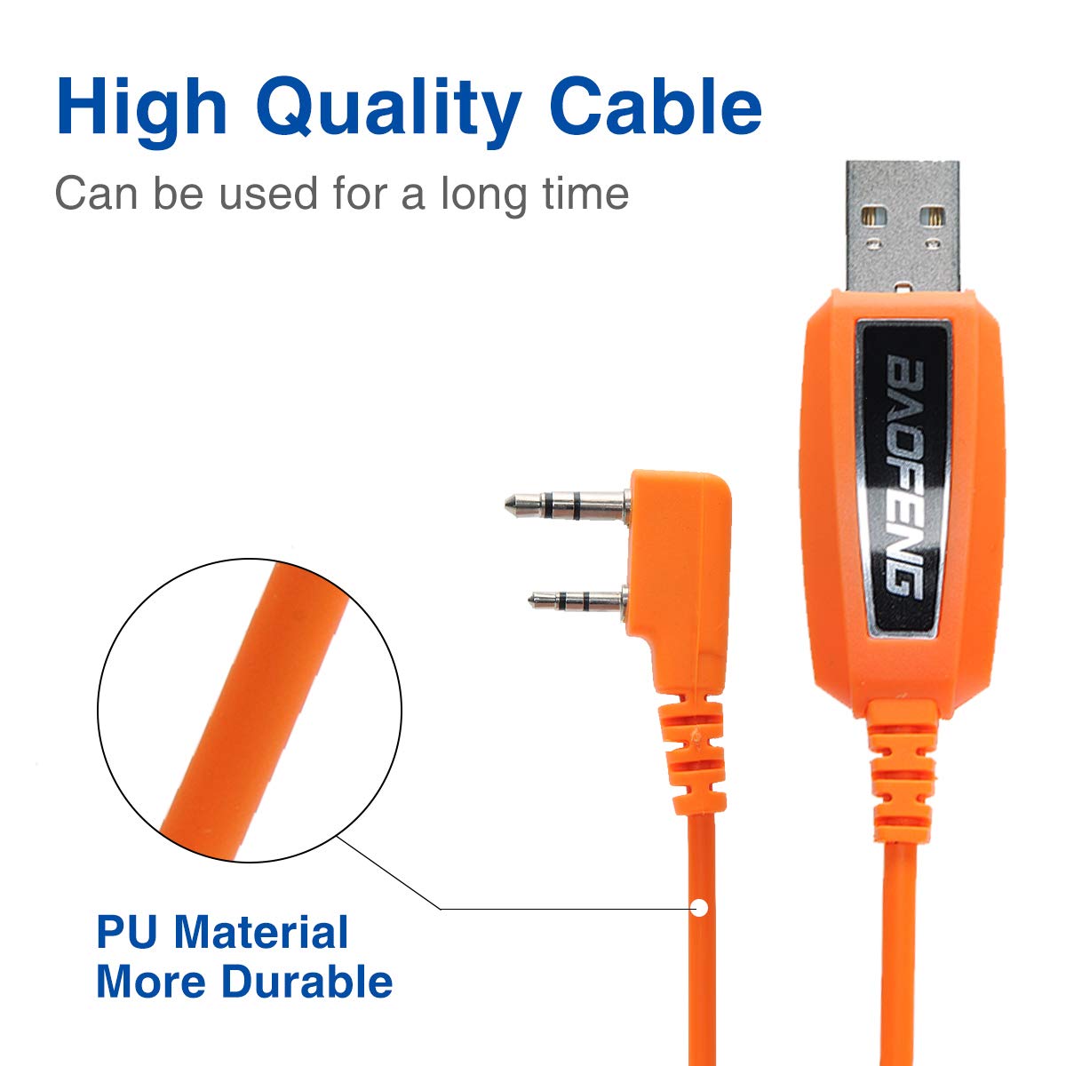 Baofeng Usb Programming Cable Pl2303 Support Chirp Ham Radio For Uv 5R Bf F8Hp 5Rm Uv 17R Bf 888S Uv 21R Gmrs Gm 15Pro Uv 5G Plu