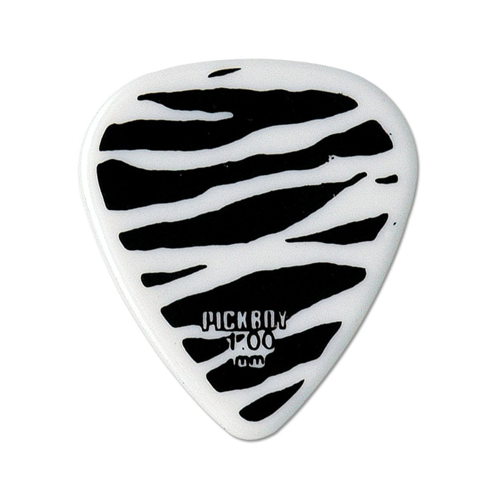 Pickboy Heavy Metal, Zebra Print, Celltex, 1.00mm, 10 picks