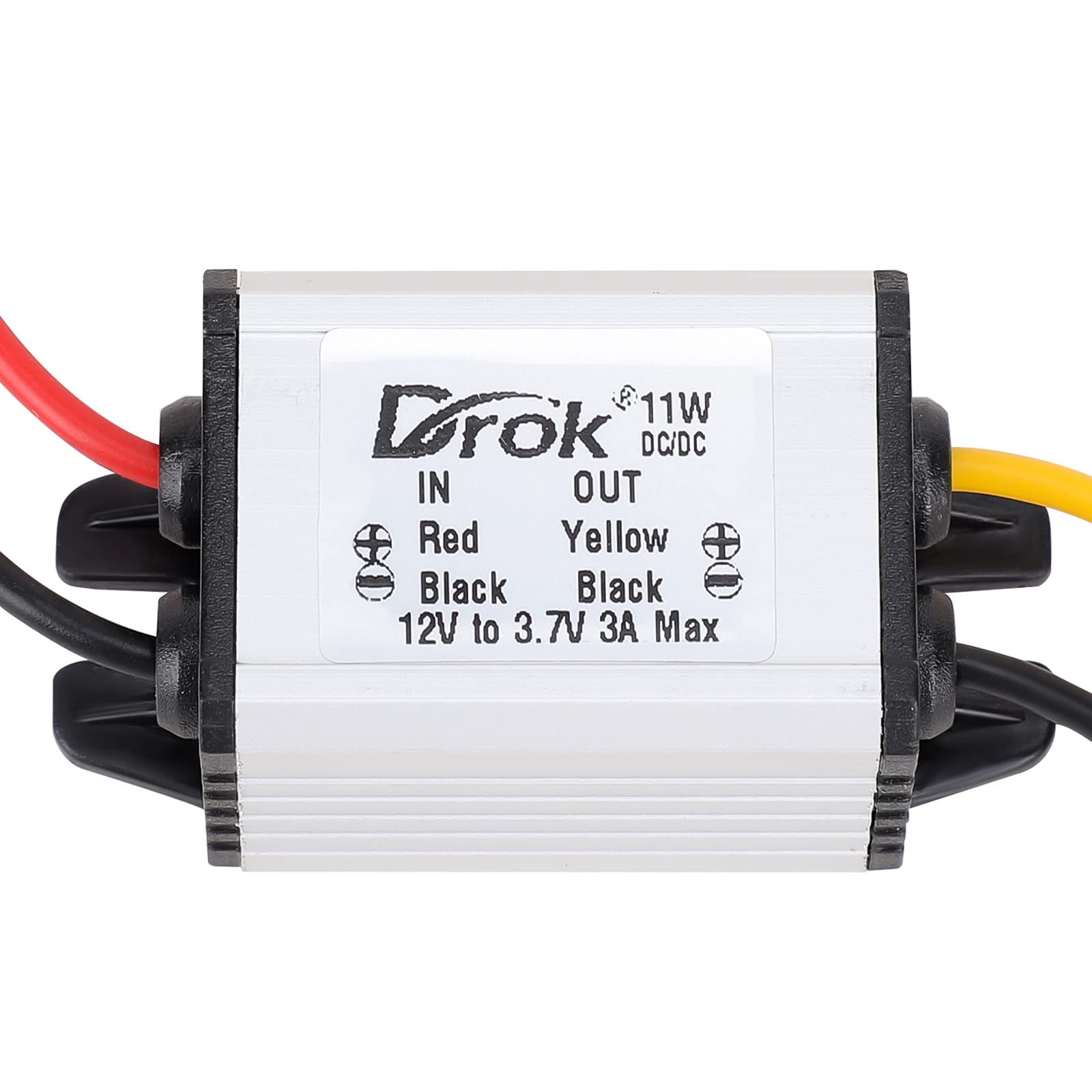 12V To 3.7V Buck Converter, Drok Dc 8 35V To 3.7V 3A 11W Voltage Regulator Board Power Supply Module, 5V 6V 9V 12V 24V Waterproo
