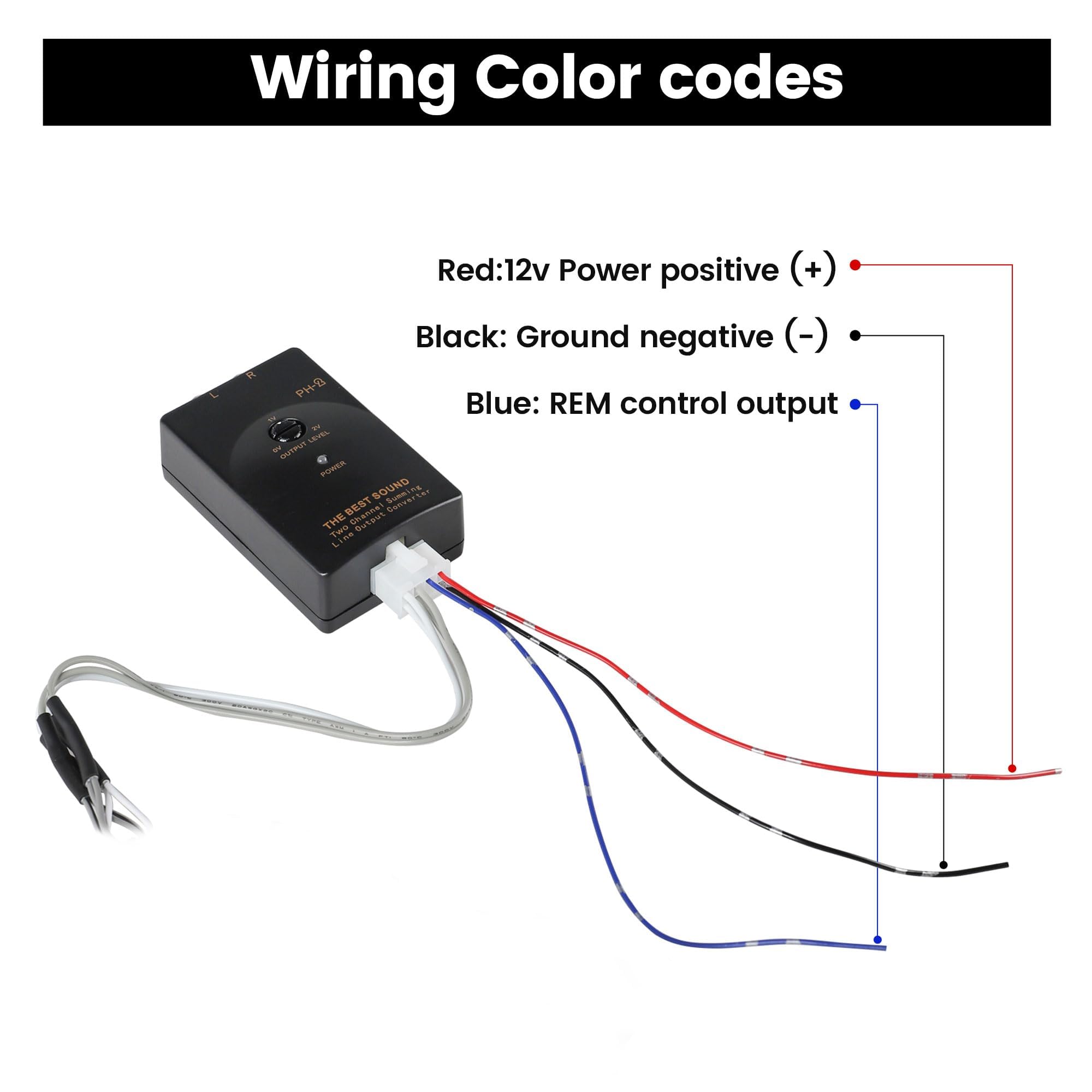 Nuith Add An Amplifier Subwoofer Adapter Fit For Select 2019 2021 Toyota Tacoma Corolla Tundra W/Remote Turn On Wire 2 Channel R