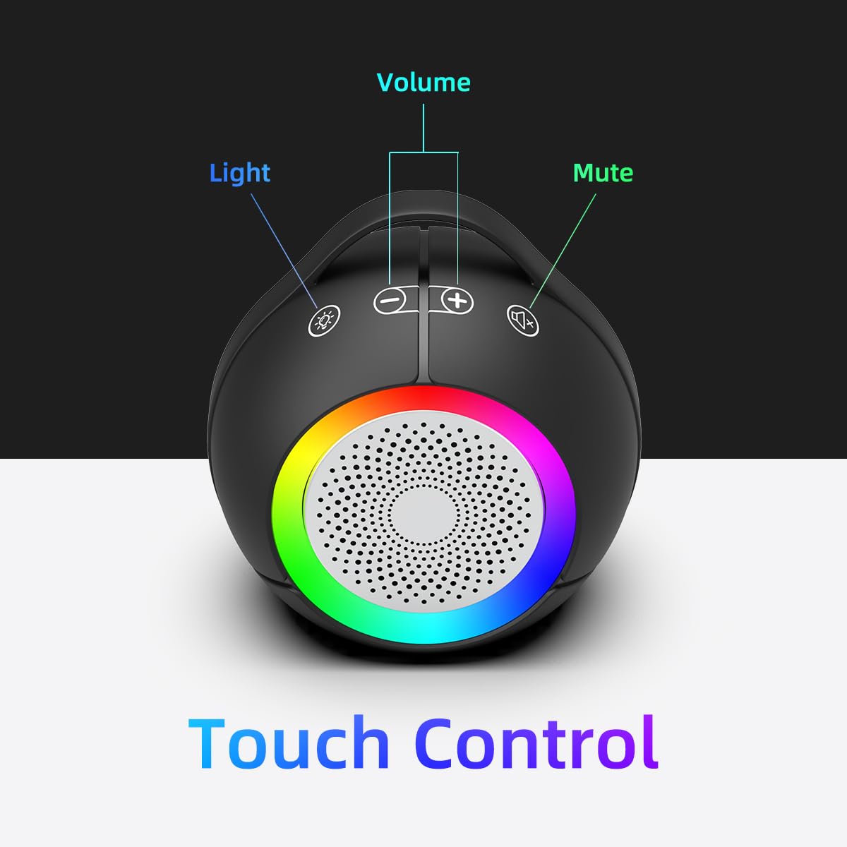 Usb Computer Speakers For Desktop Pc | Portable Plug N Play Laptop Speakers With Dynamic Rgb Light, Ultra Clear Sound, Loud Volu