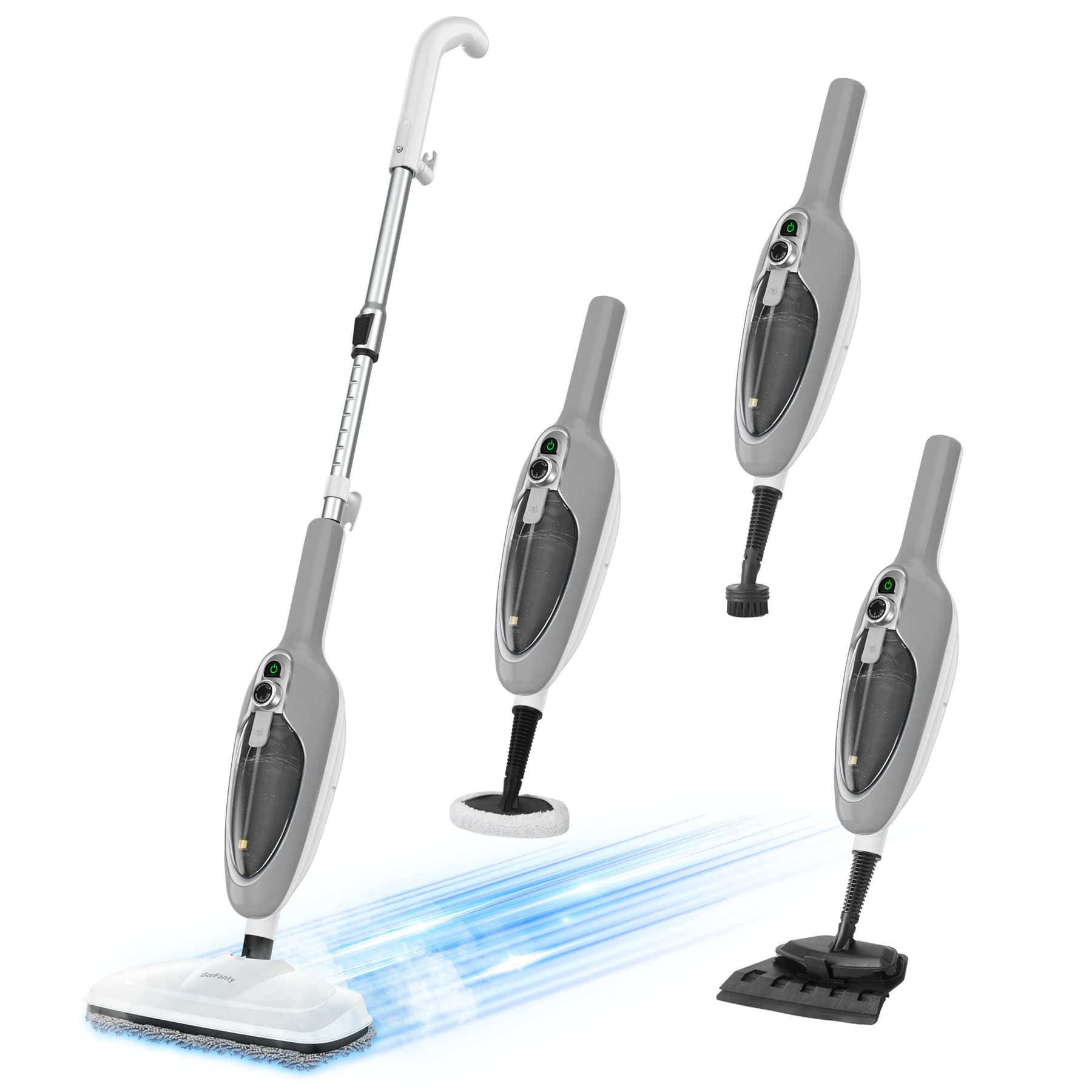 Steam Mop   10 In 1 Multipurpose Handheld Steam Cleaner Detachable Floor Steamer For Hardwood/Tile/Laminate Floors Carpet With 1