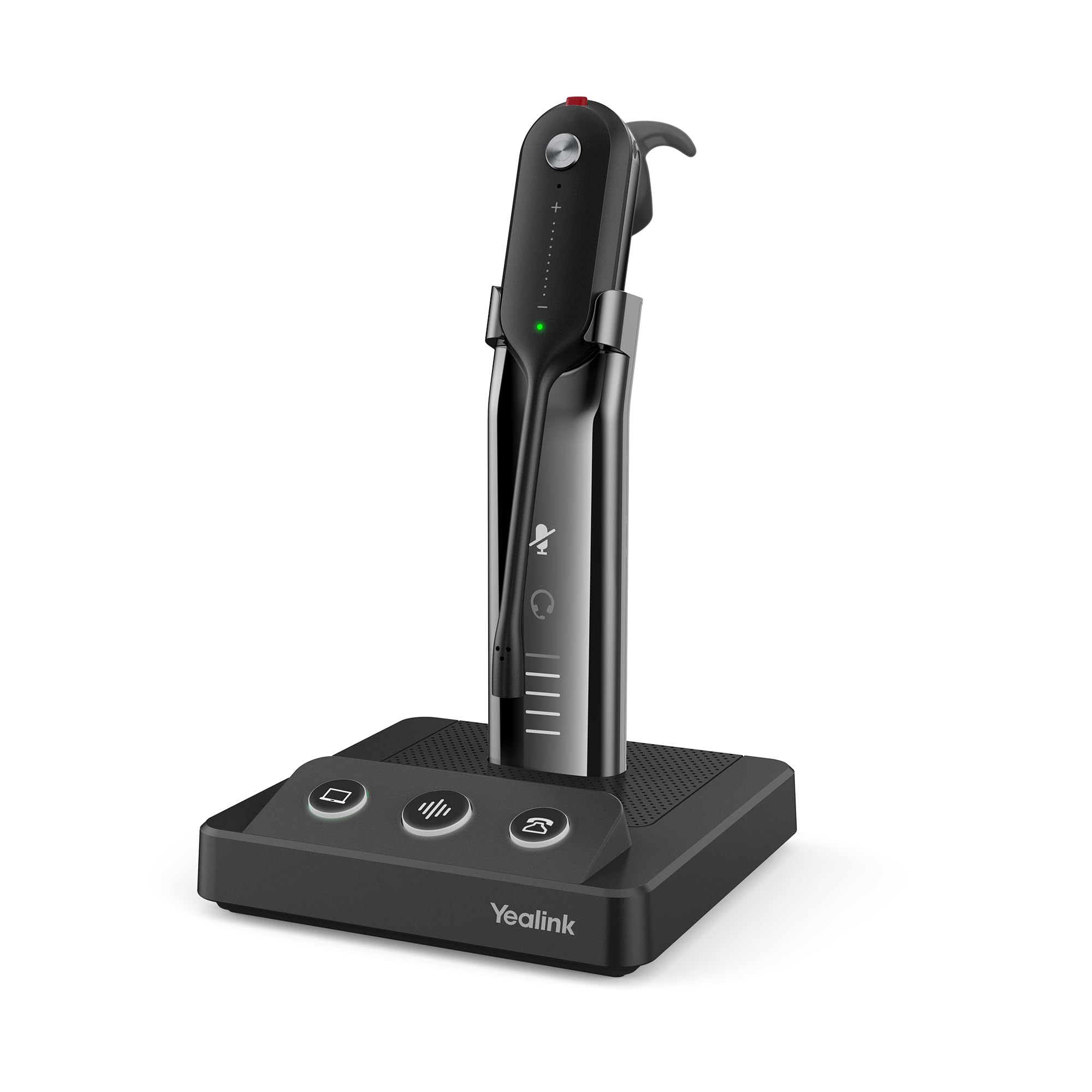 Yealink Dect Wireless Headset Wh63,Mono Single Ear Office Headset With Noise Canceling Mic,Work For Computer, Desk Phones,Work W