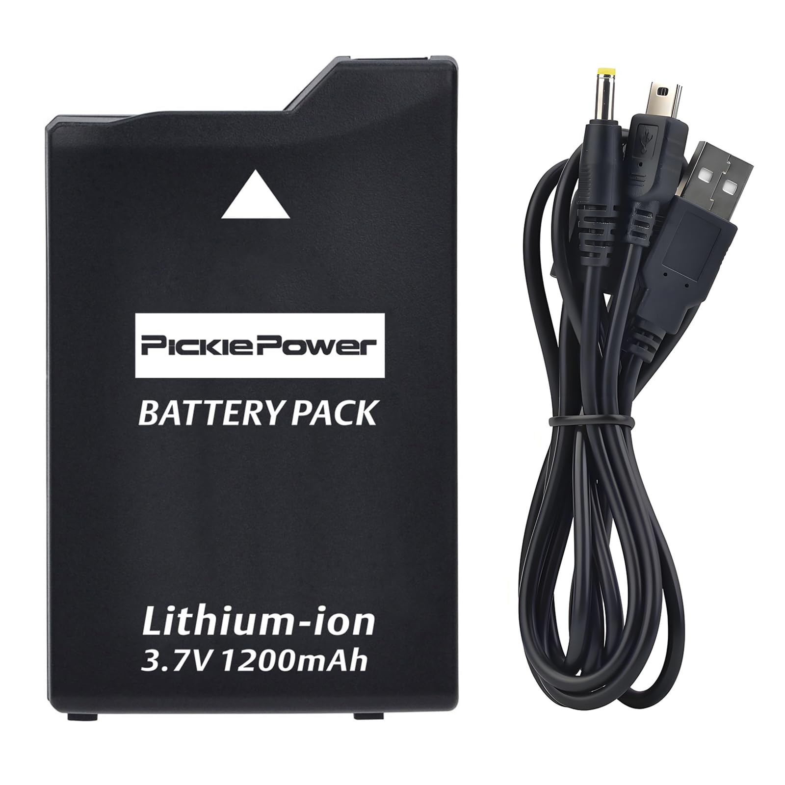 Pickle Power Psp 3000/2000 Battery With Psp Charger Cable For Psp 3000 / Psp Slim 2000 Psp S110,Psp 3001, Psp 3000, Psp 3002, Ps