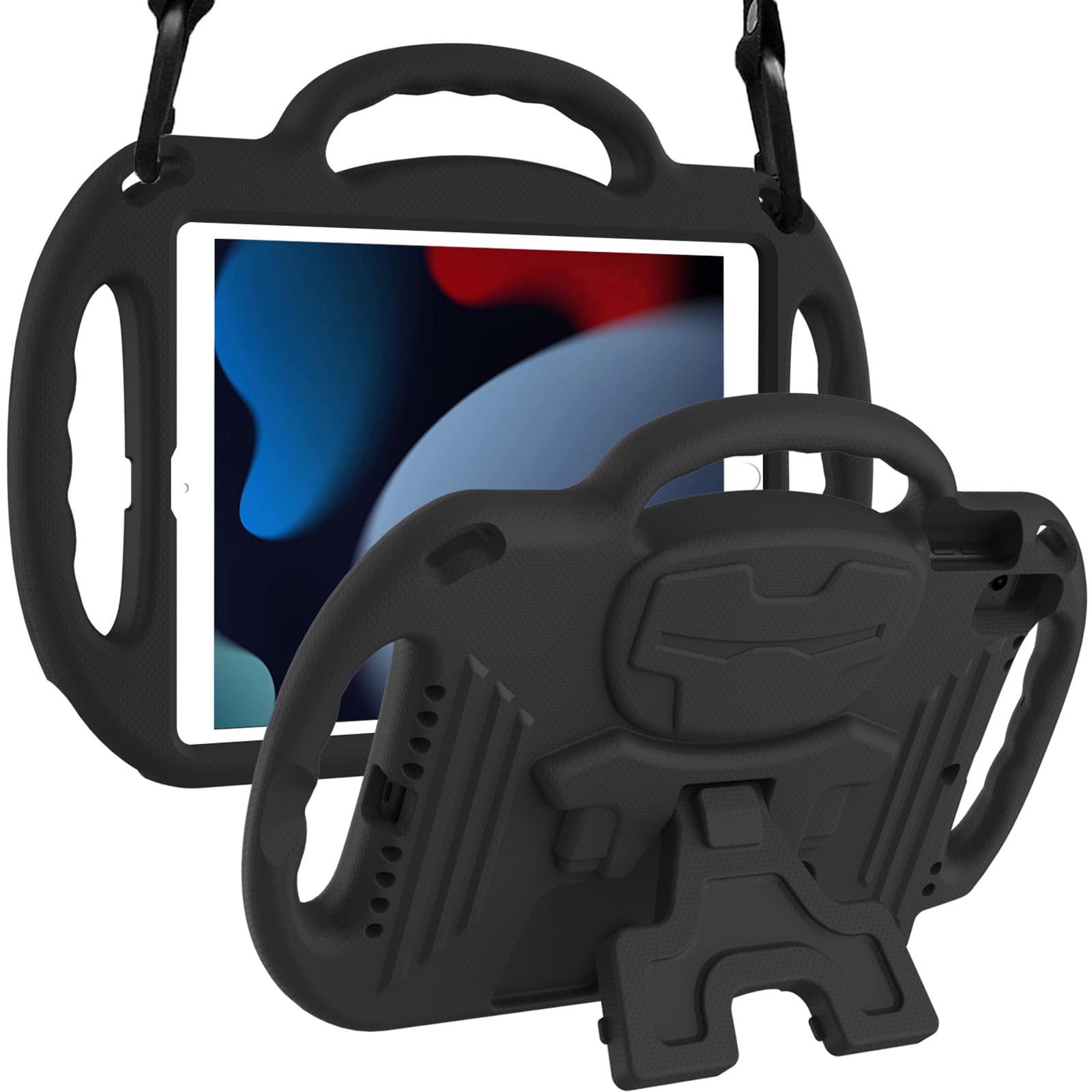 Ltrop New Ipad 9Th Generation Case 2021, Ipad 8Th/7Th Generation Case, Ipad 10.2 Case For Kids, Shockproof Handle Stand Shoulder