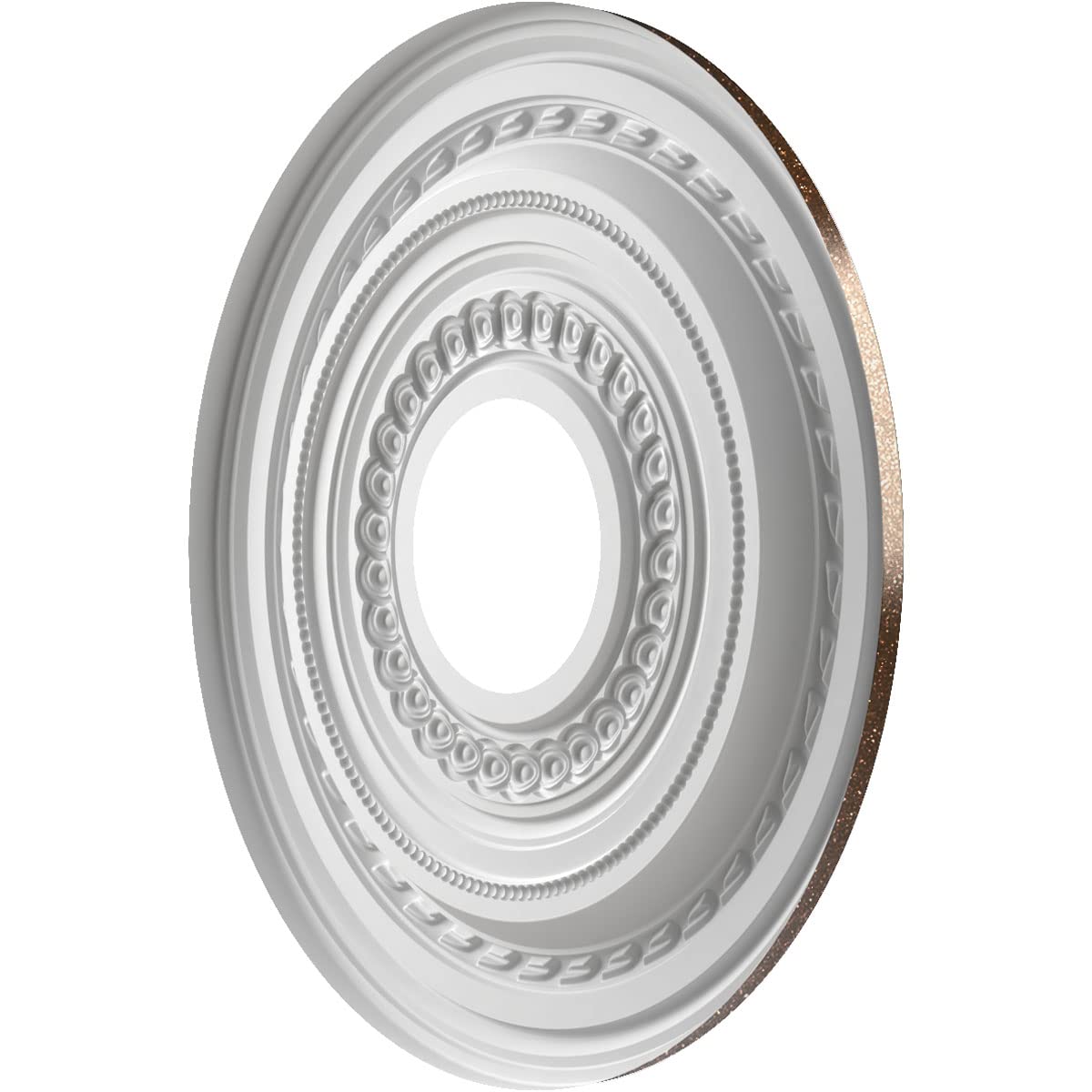 Ekena Millwork Cmp13Coamb Cole Thermoformed Pvc Ceiling Medallion (Fits Canopies Up To 4 1/4''), 13''Od X 3 1/2''Id X 3/4''P, Te