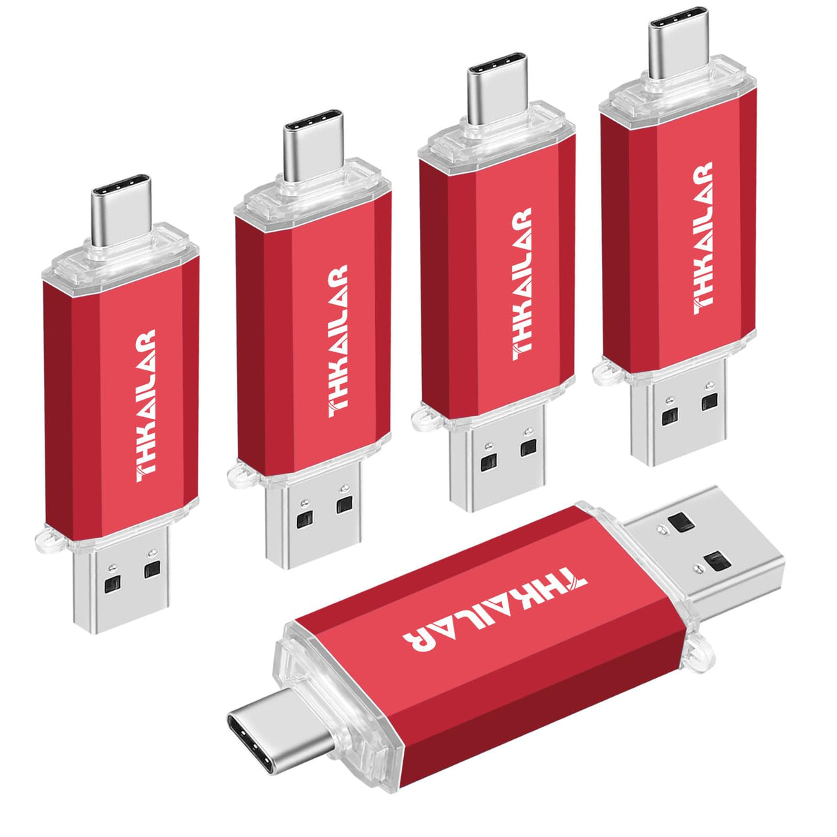 Thkailar 5 Pack 32Gb Fat32 Usb C Flash Drive Otg High Speed For Store Data- Usb 3.0 Thumb Drive C Jump Drive- Compatible With Sa
