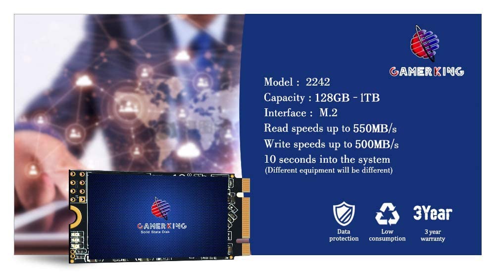 Gamerking M.2 2242 Ssd 128Gb 3D Nand Tlc Sata Iii 6 Gb/S, Internal Solid State Drive   Compatible With Desktop Pc Laptop (2242 128Gb)