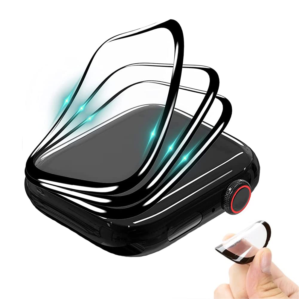 Soliocial 3Pack 3D Curved Screen Protector For Apple Watch Ultra [49Mm] Smart Watch Protective Film [Full Coverage] [Hd Clear] [