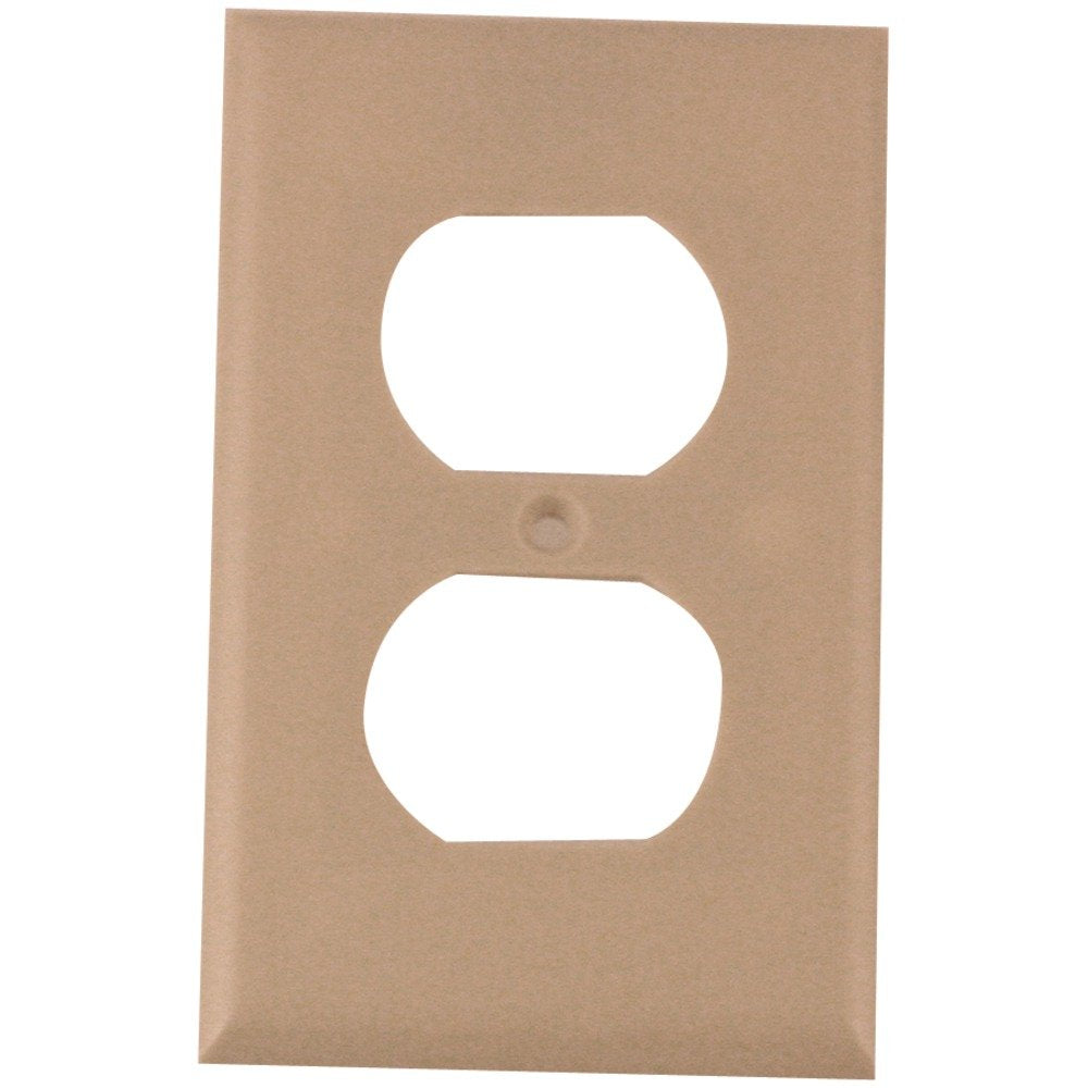 1 Gang Standard Duplex Wall Plate (Almond)