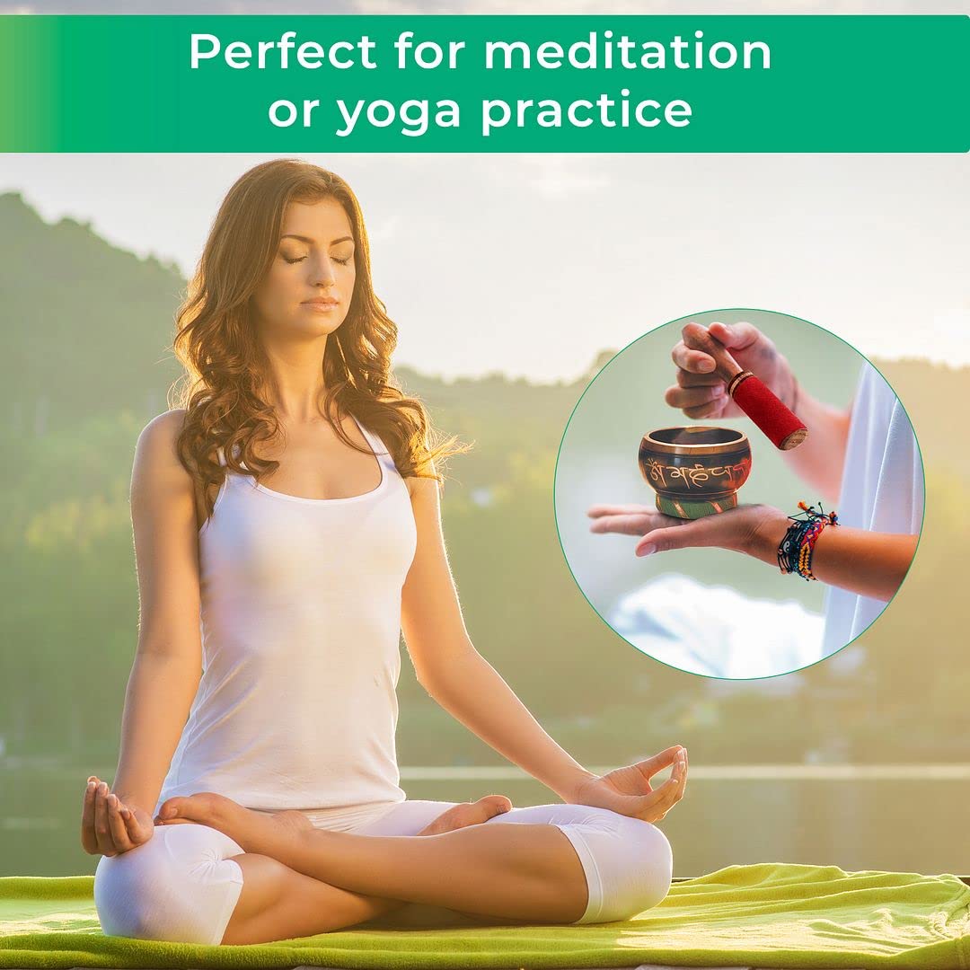 Shop Lc Delivering Joy Handmade Tibetan Singing Bowl Buddhist Mantra Sound Bowl Set Meditation Yoga Stress Relief Birthday Gifts